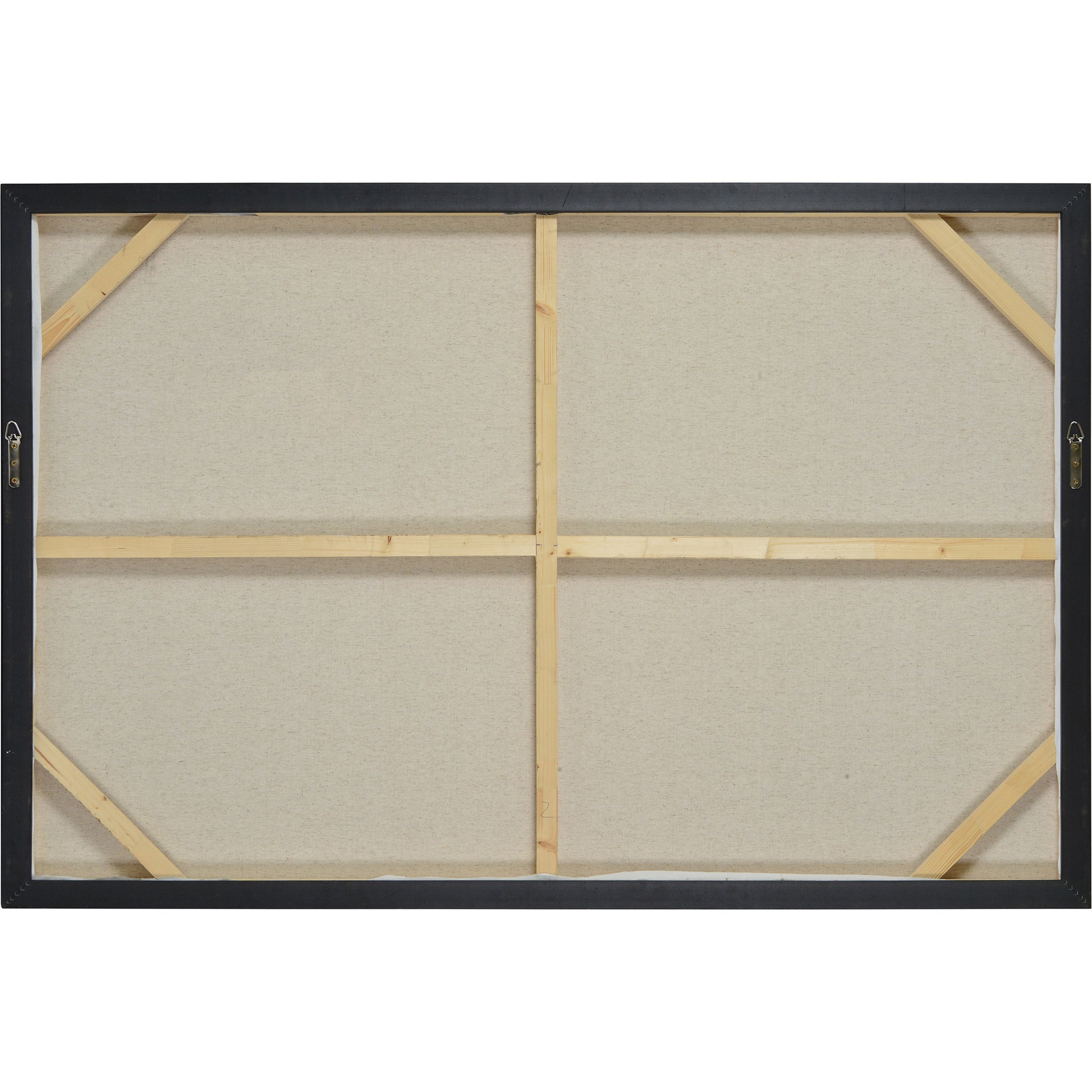 Warran 40" Wide Canvas Art, Black-Canvas Art-DECOROLALA