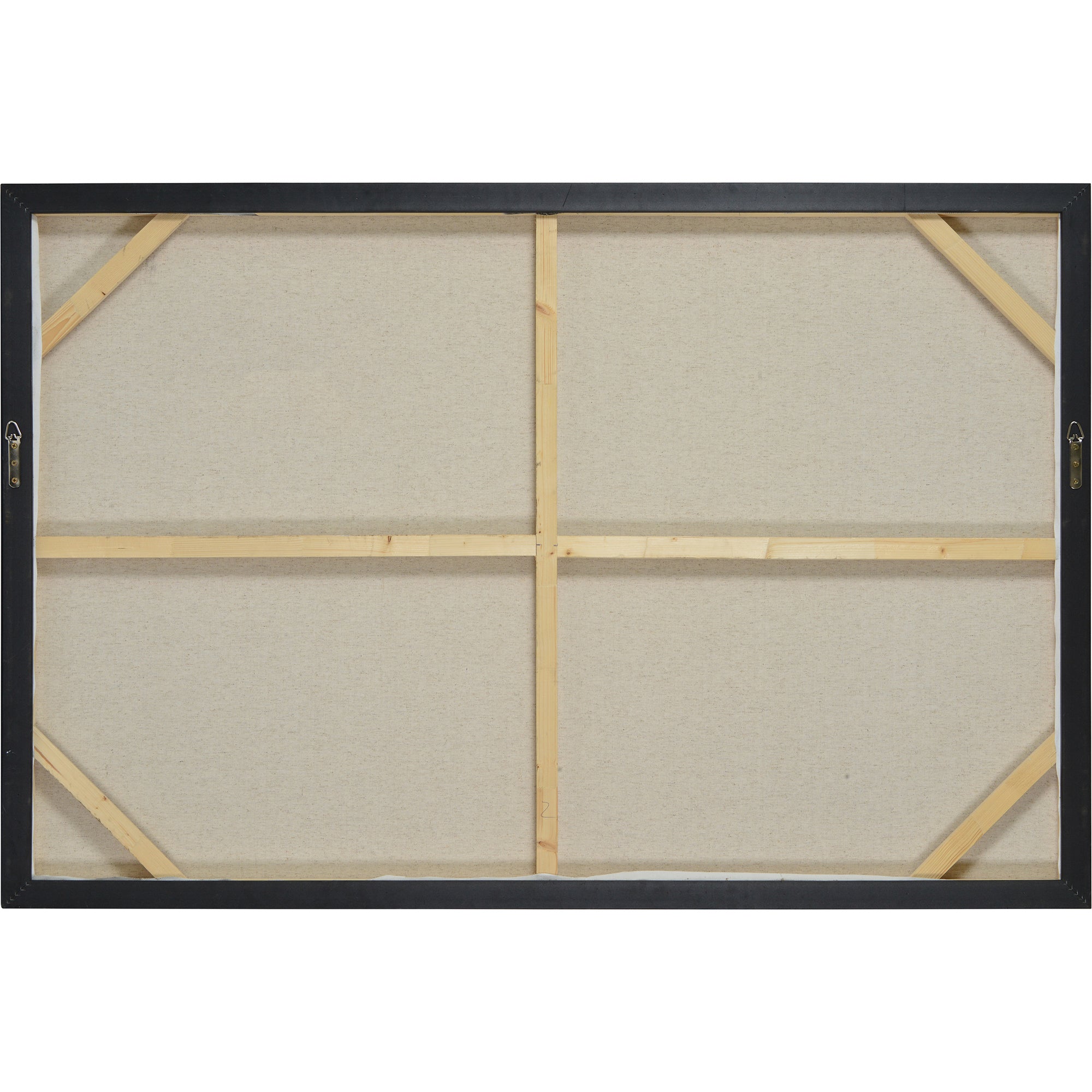 Warran 40" Wide Canvas Art, Black-Canvas Art-DECOROLALA