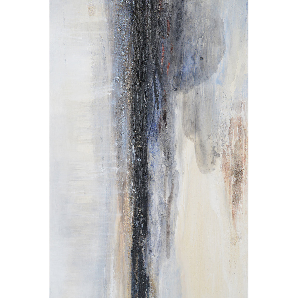 Warran 40" Wide Canvas Art, Black-Canvas Prints-DECOROLALA
