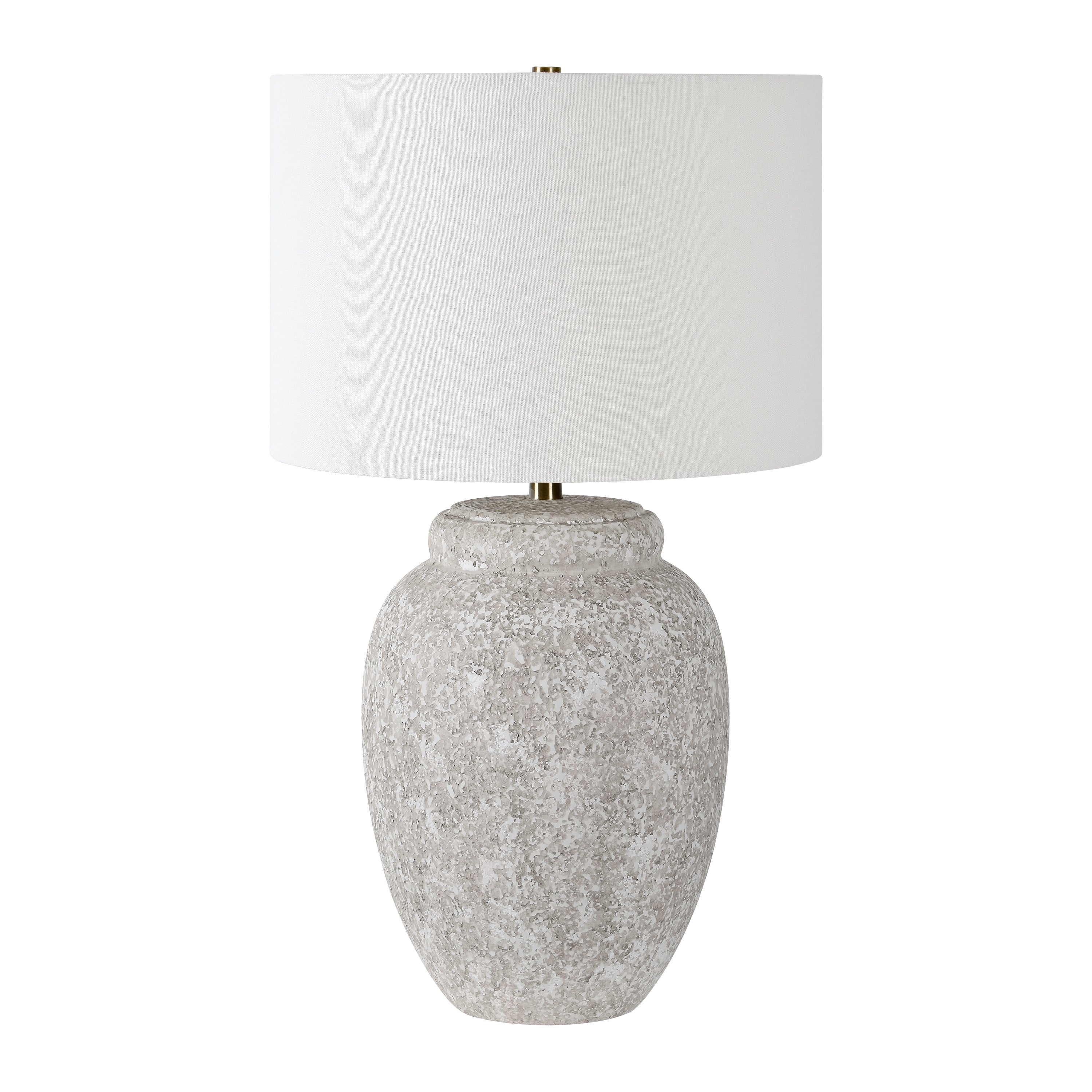 Wassily 28.25" Ceramic Table Lamp, Cream-Table Lamp-DECOROLALA