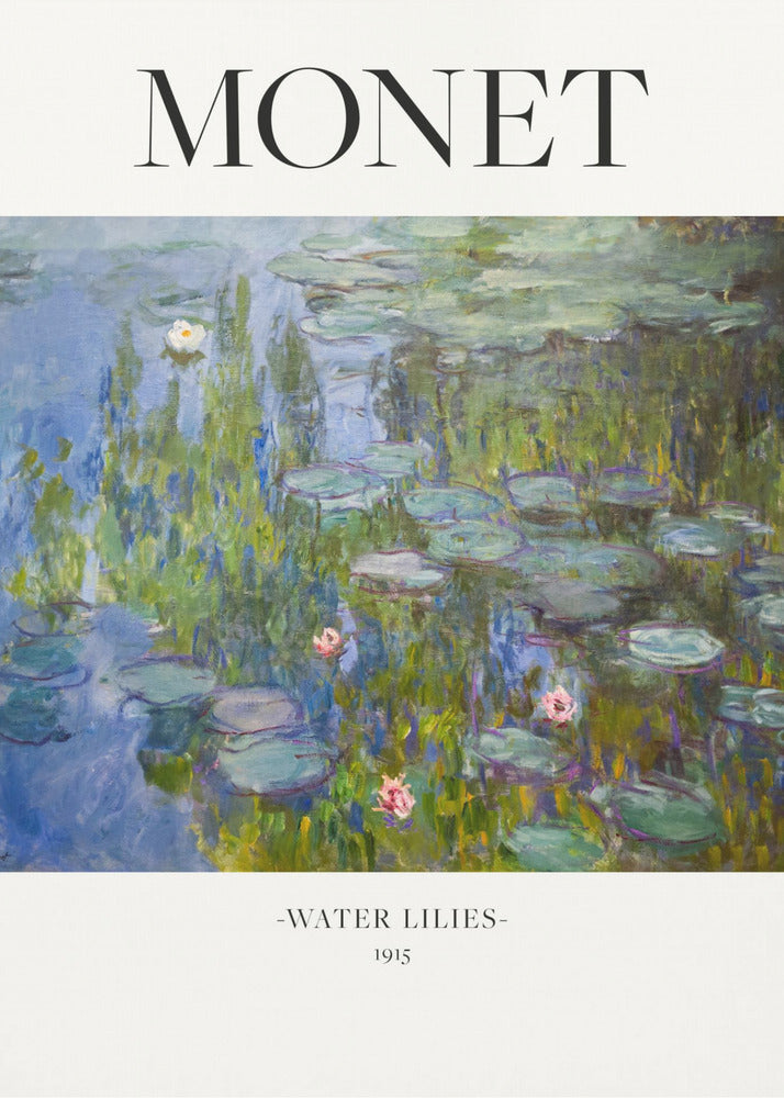 Water Lilies 1915 by Claude Monet Wall Art-Canvas Print-DECOROLALA