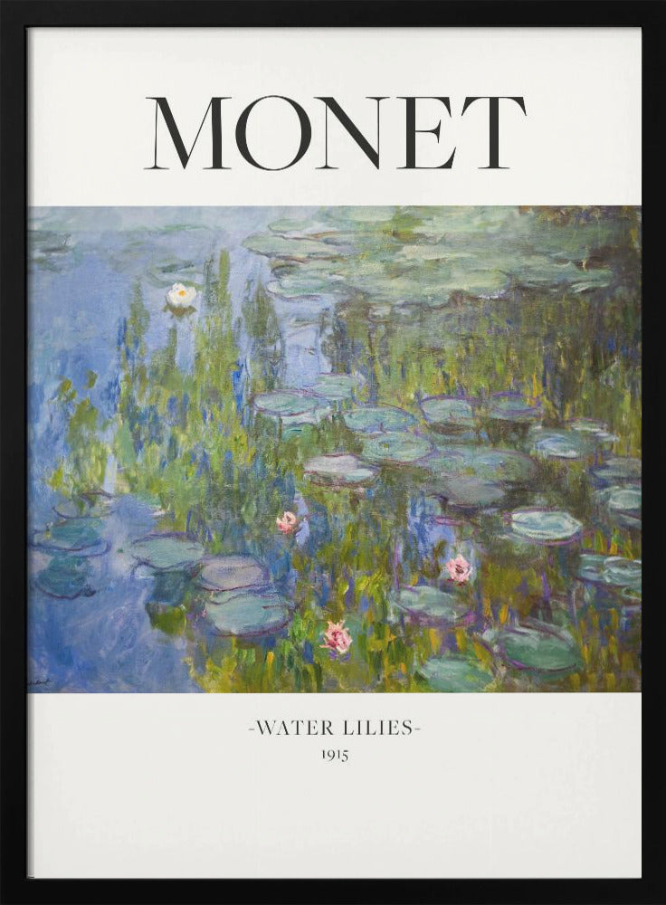 Water Lilies 1915 by Claude Monet Wall Art-Canvas Print-DECOROLALA