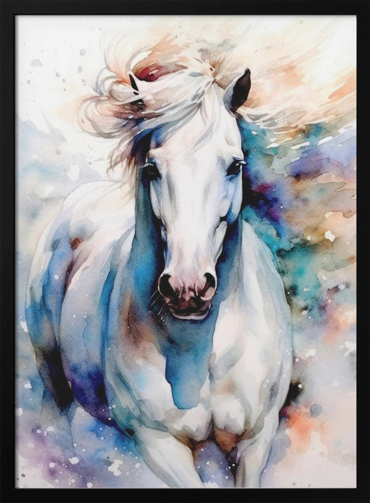 Watercolor Horse (1) by Justyna Jaszke-canvas-DECOROLALA