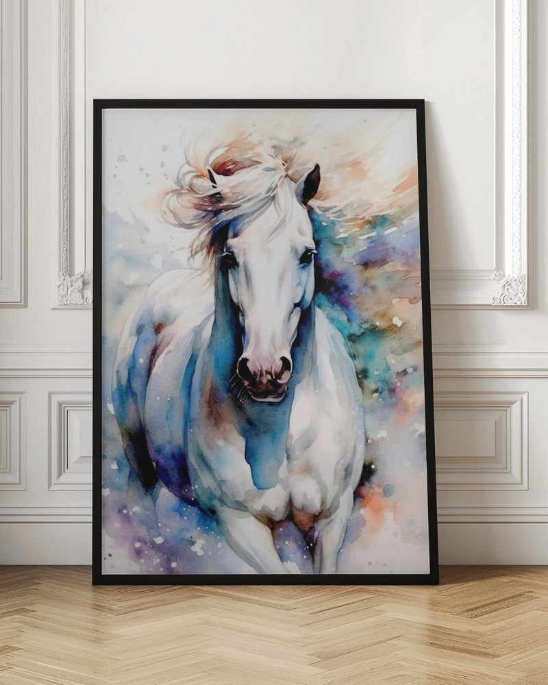 Watercolor Horse (1) by Justyna Jaszke-canvas-DECOROLALA