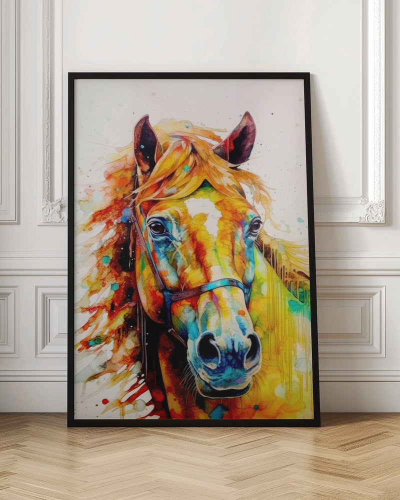 Watercolor Horse (10) by Justyna Jaszke-canvas-DECOROLALA