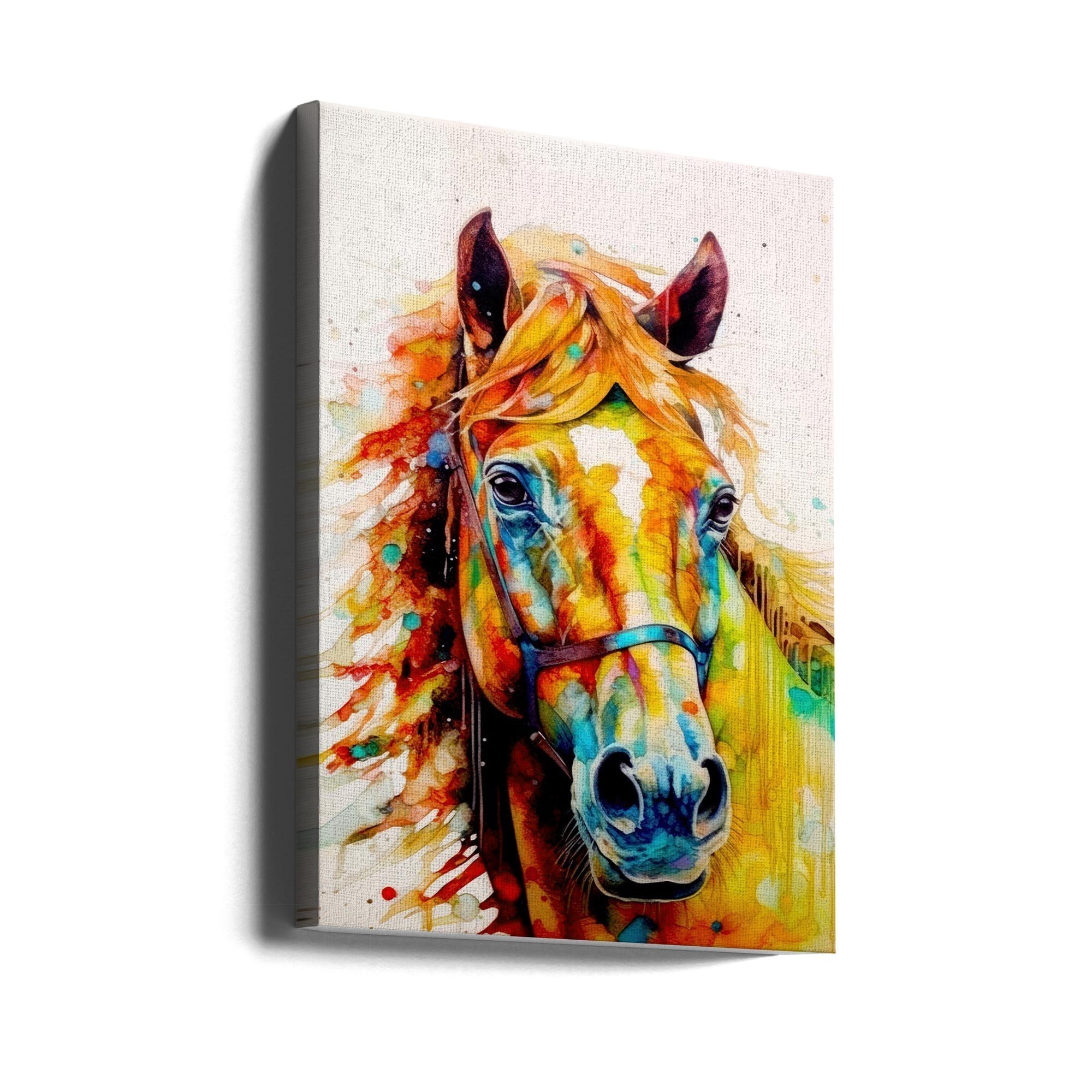 Watercolor Horse (10) by Justyna Jaszke-canvas-DECOROLALA