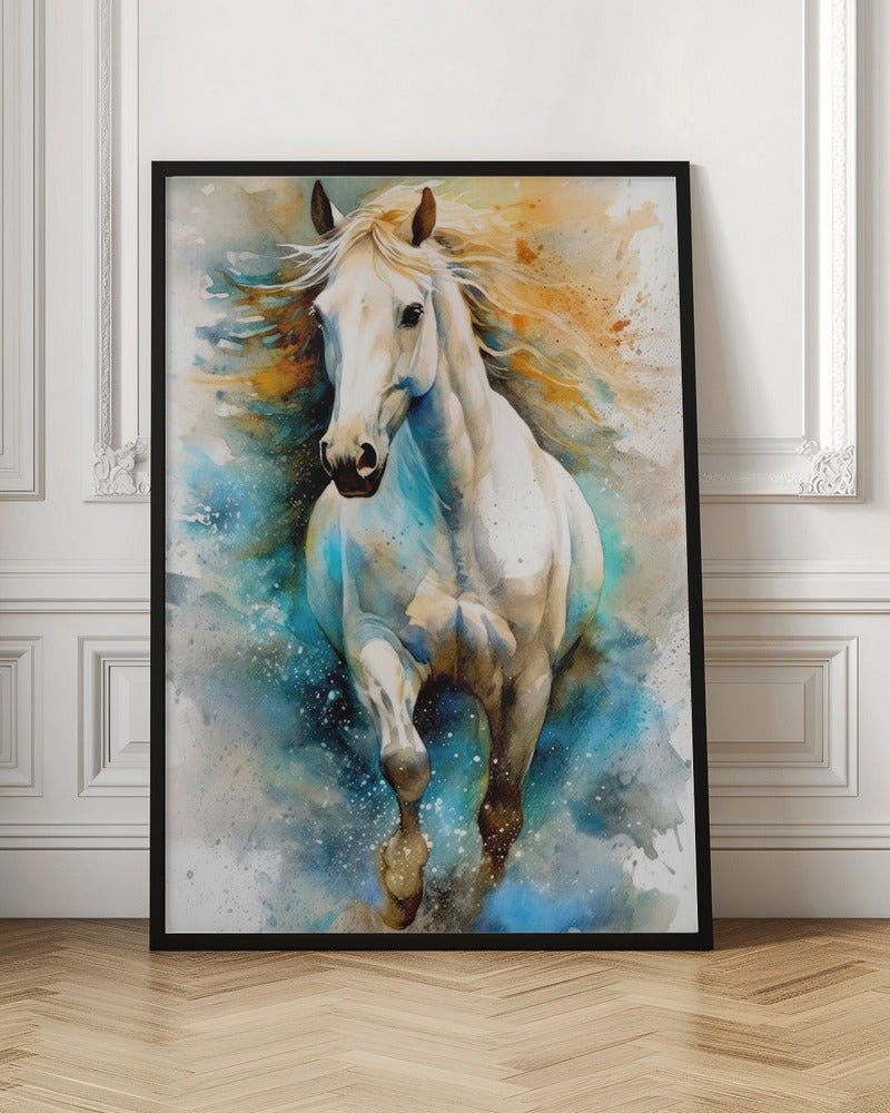 Watercolor Horse (14) by Justyna Jaszke-canvas-DECOROLALA