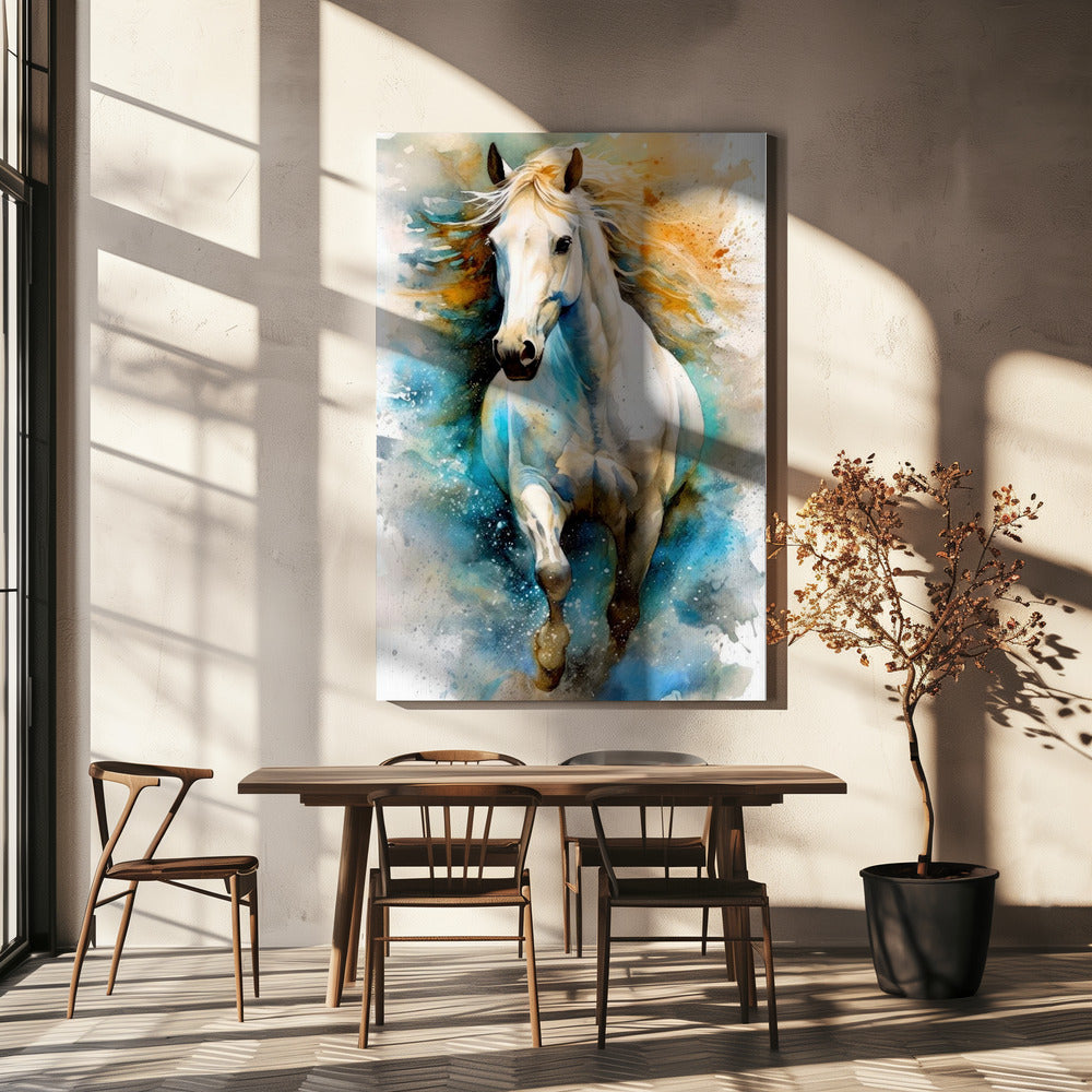 Watercolor Horse (14) by Justyna Jaszke-canvas-DECOROLALA