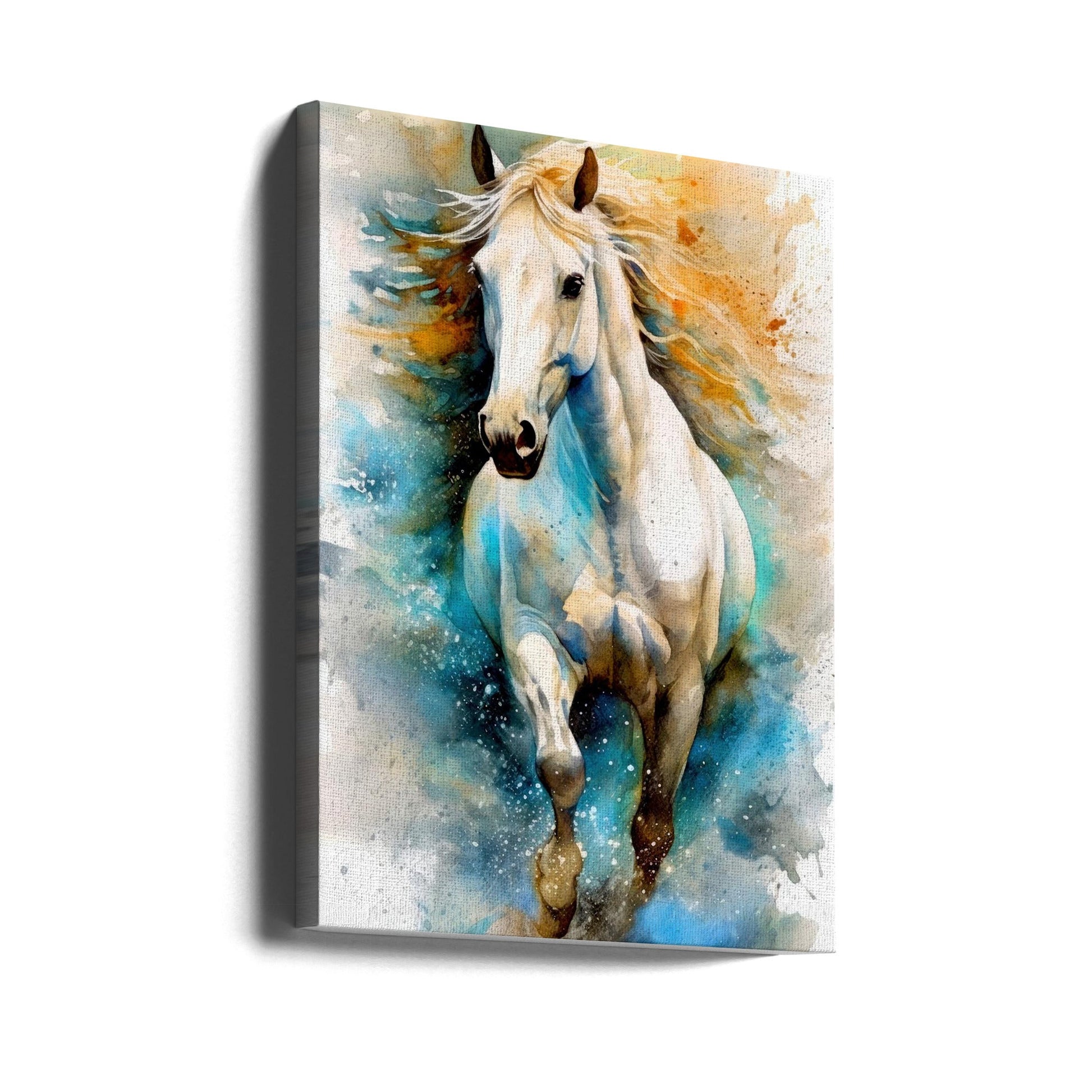 Watercolor Horse (14) by Justyna Jaszke-canvas-DECOROLALA