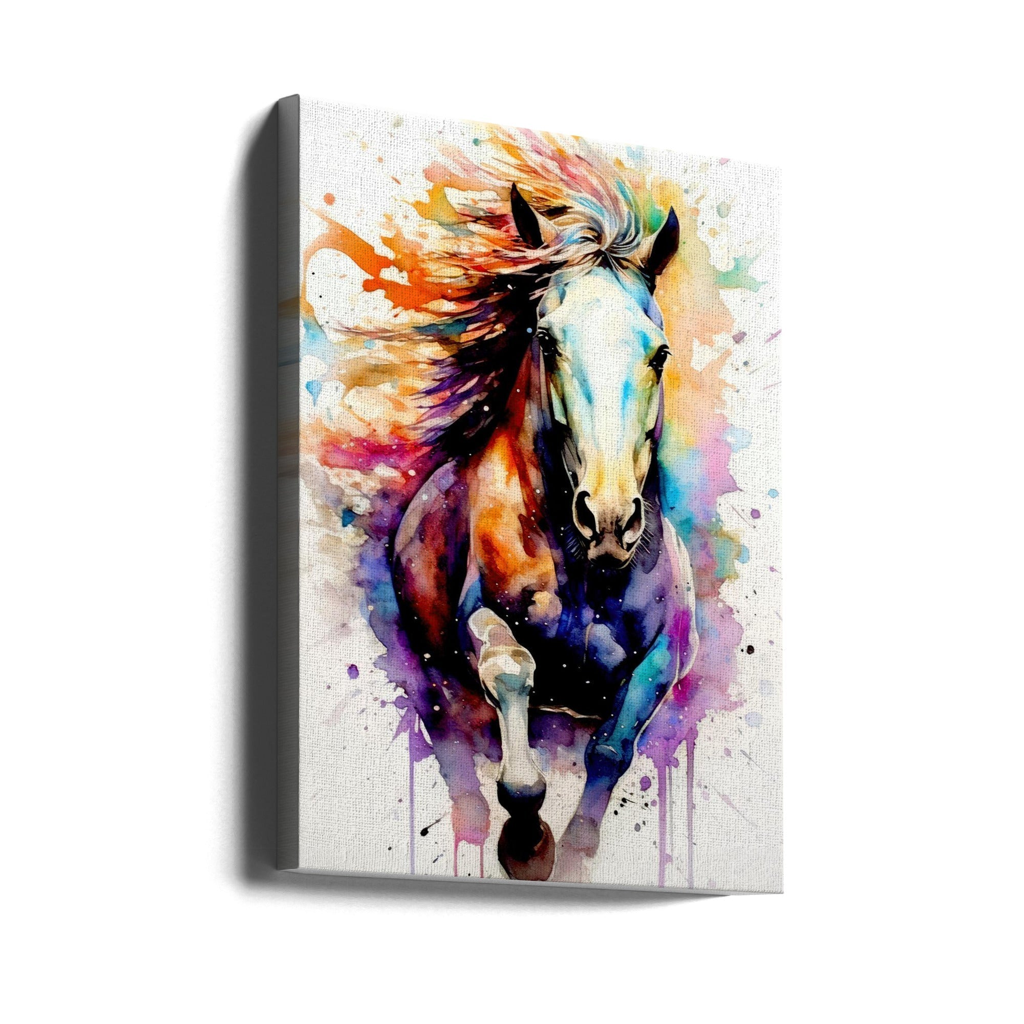 Watercolor Horse (8)-canvas-DECOROLALA