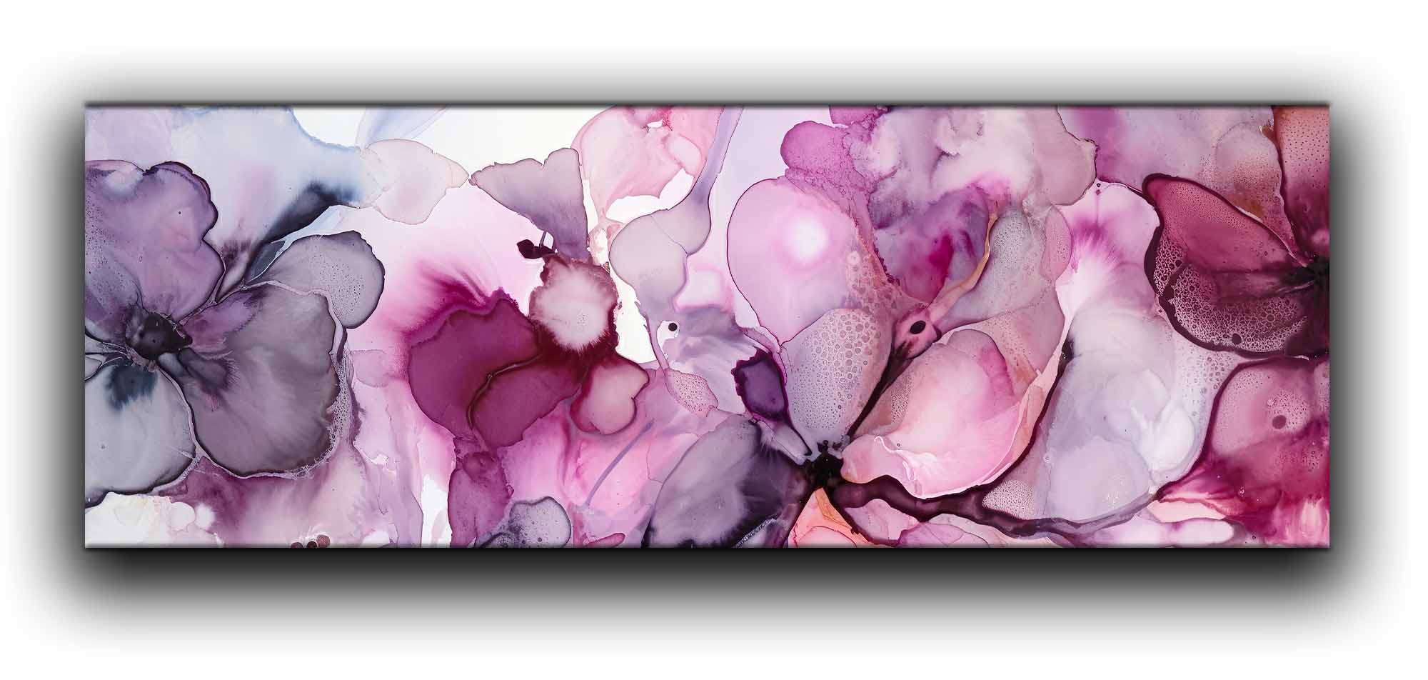 Watercolor Magenta 72" x 24" Canvas-Canvas Print-DECOROLALA