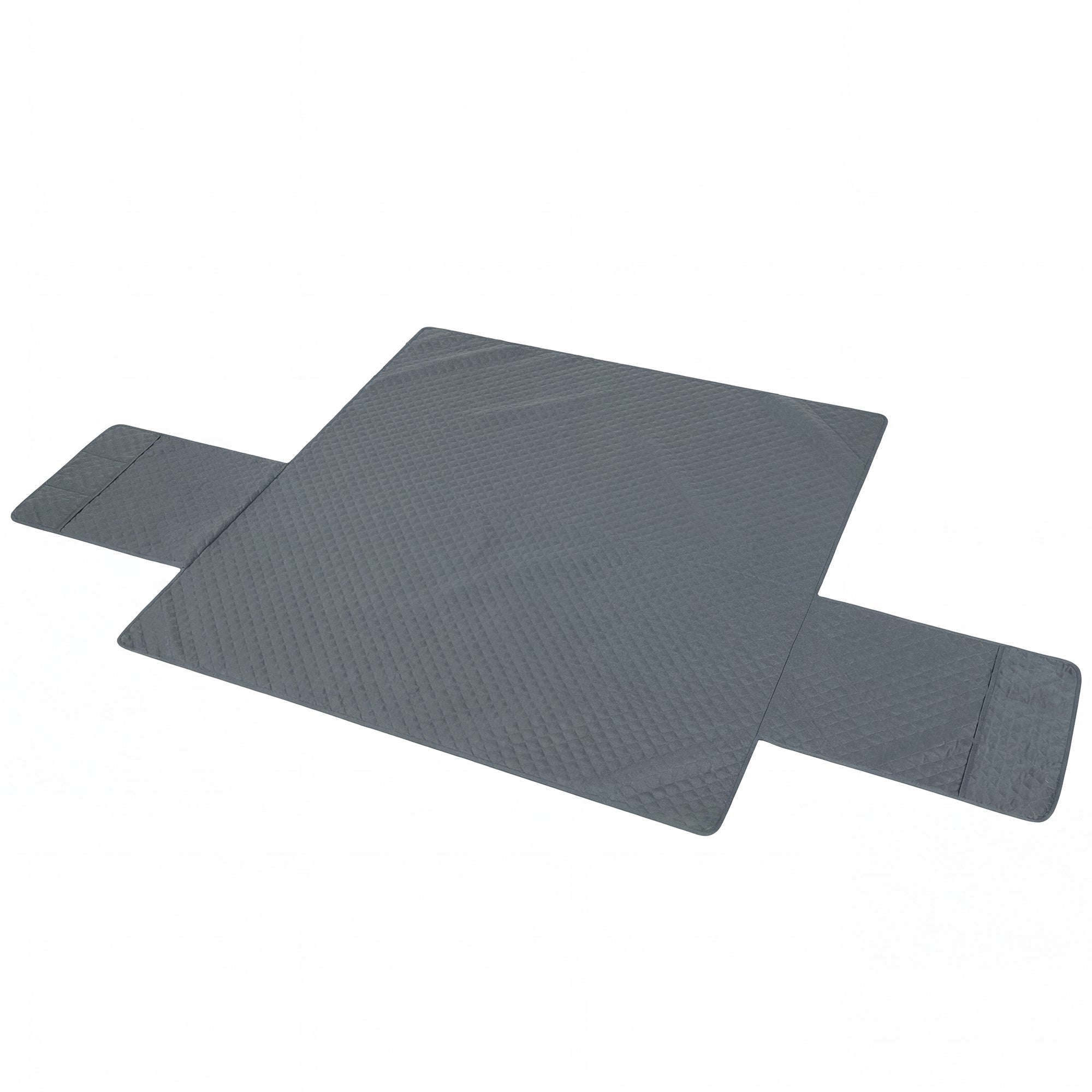 Waterproof 3-Seater Sofa Cover - Non-Slip Grey Brushed Fabric-Dogs-DECOROLALA