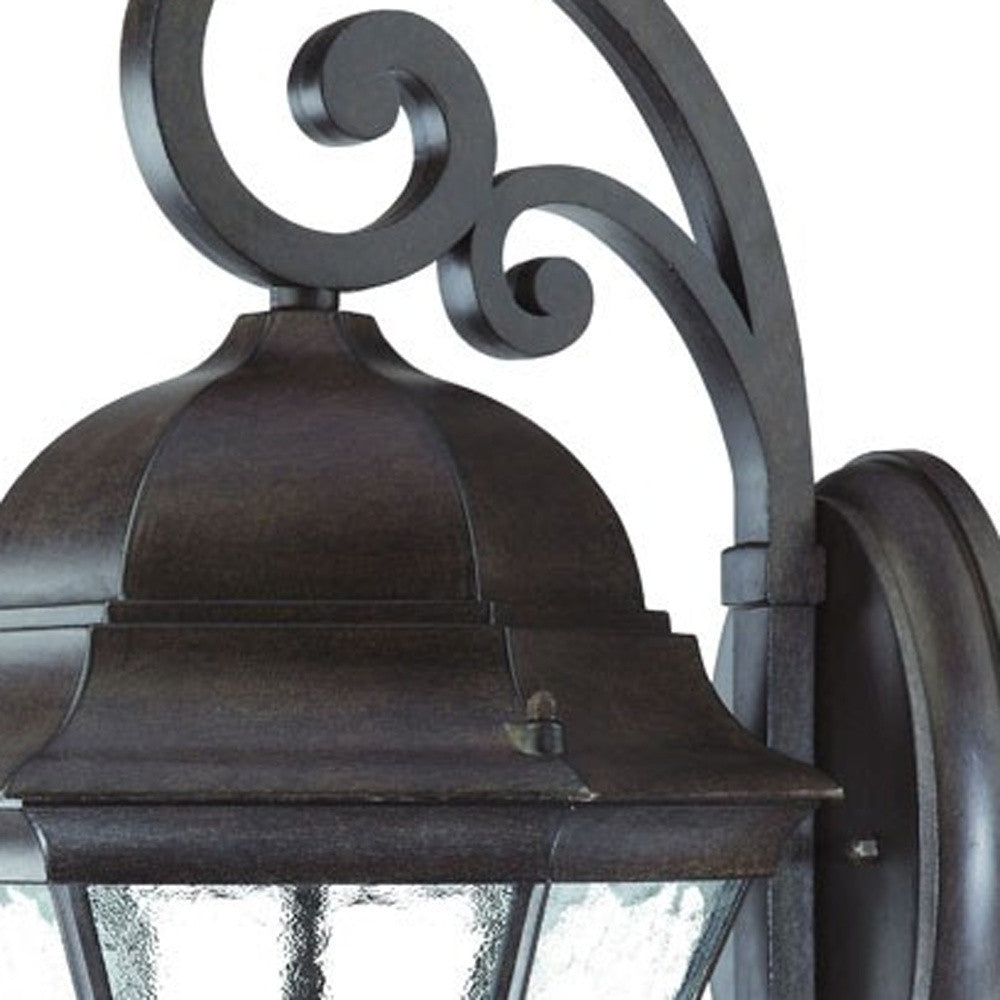 Waverly 3-Light Black Coral Wall Light-Outdoor Lighting-DECOROLALA
