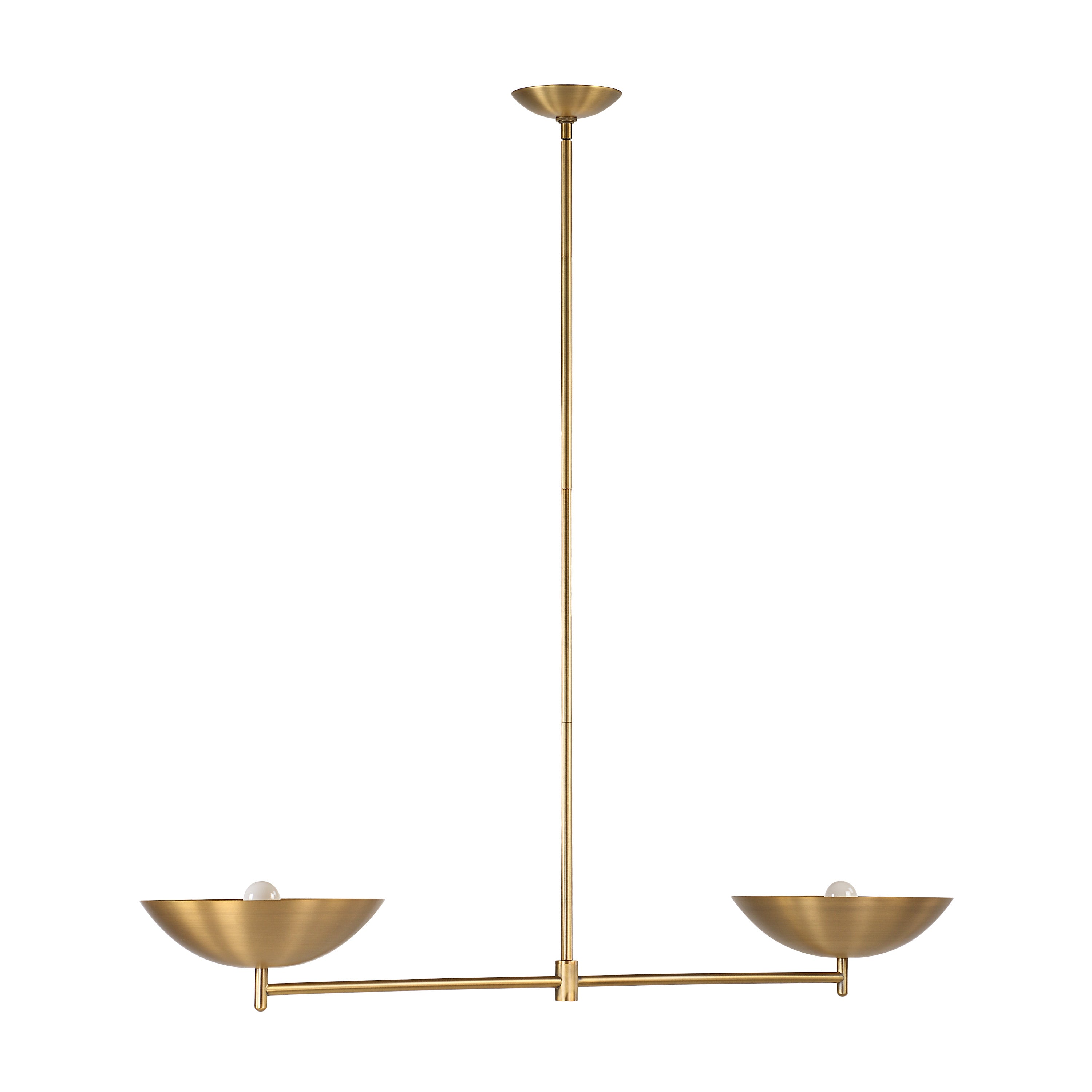 Waxlow 64.5" Height Ceiling Fixture, Plated Dark Antique Brushed Brass-Ceiling Fixture-DECOROLALA
