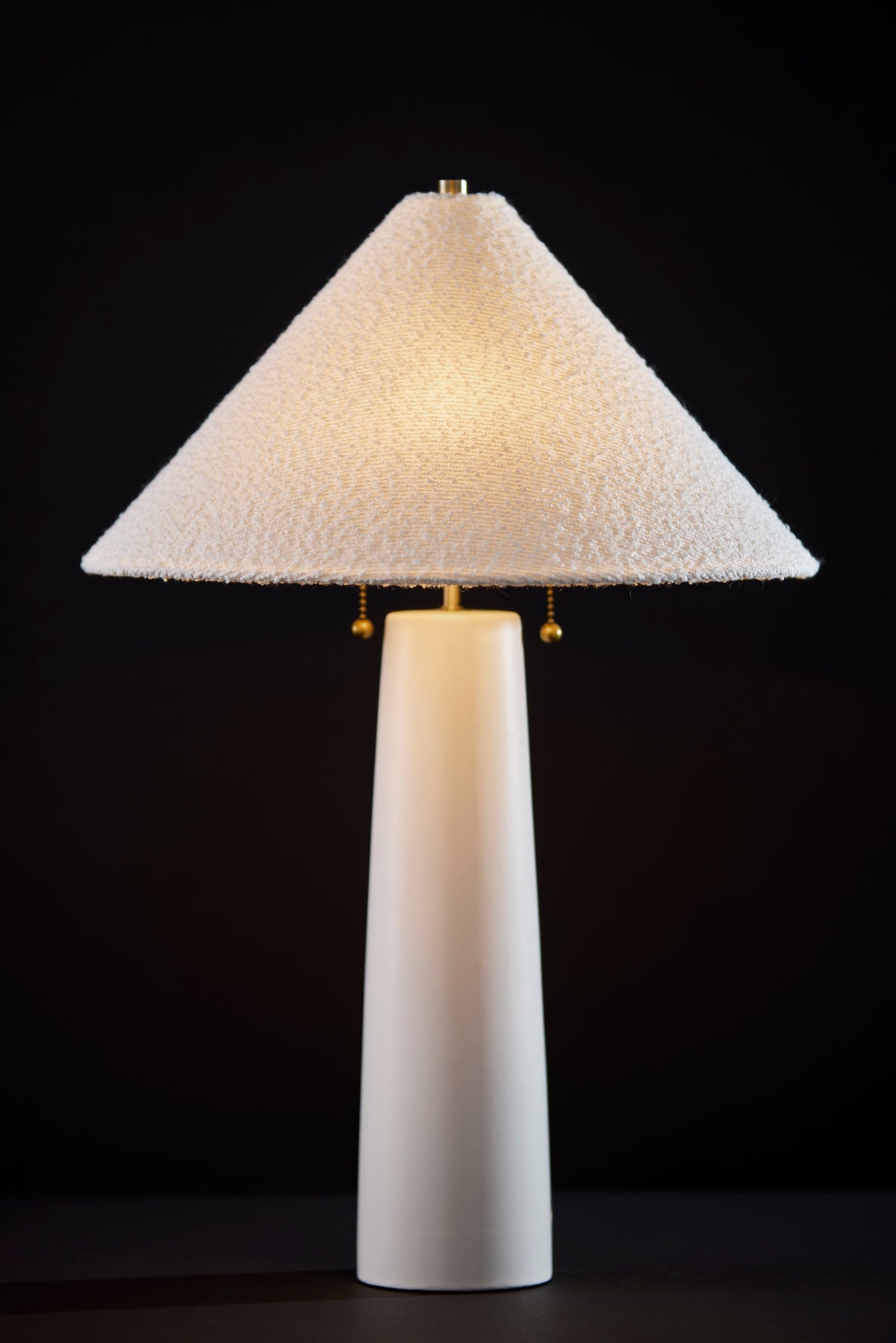 Waylon Table Lamp - White Ceramic 24.25"-Lighting-DECOROLALA