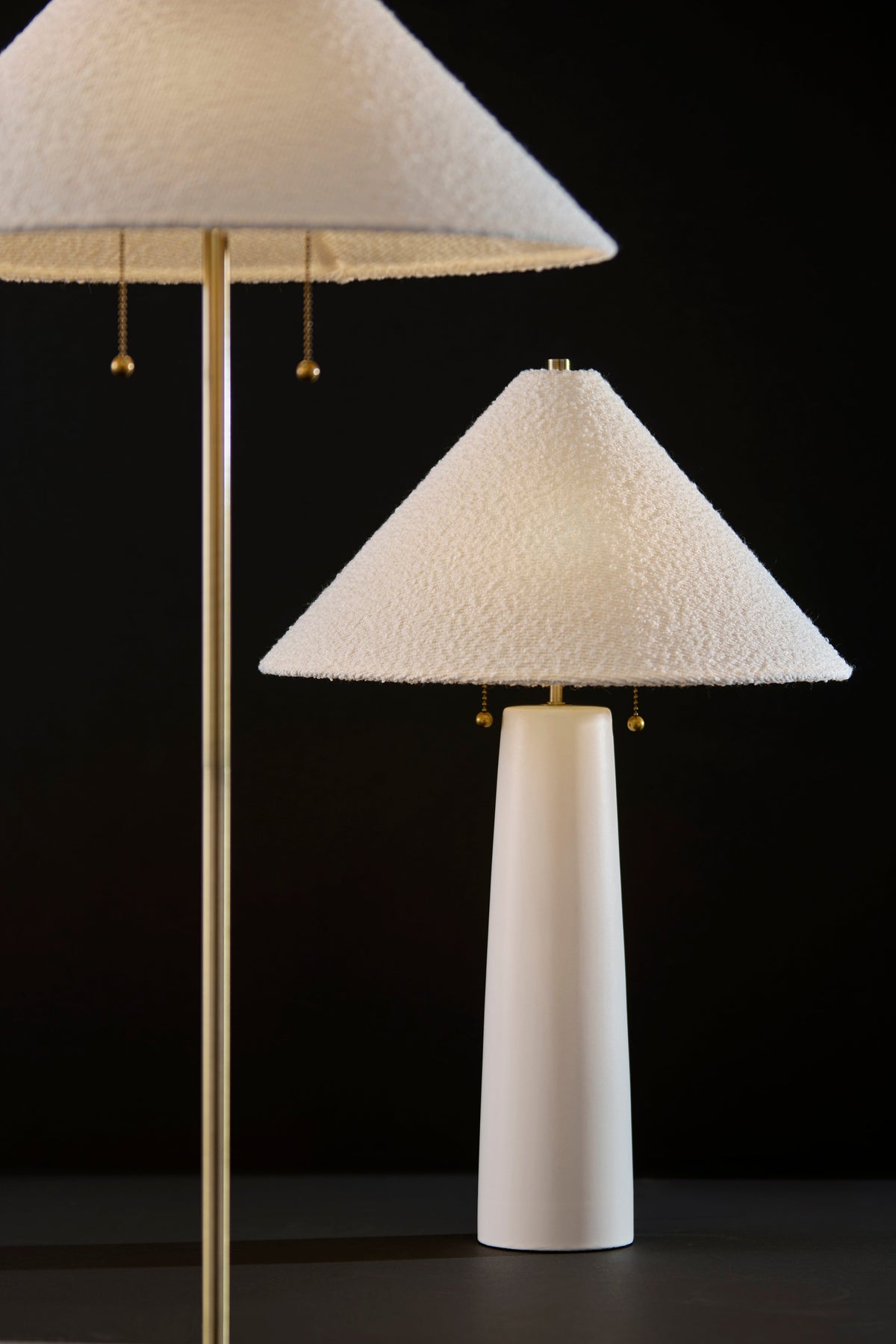Waylon Table Lamp - White Ceramic 24.25"-Lighting-DECOROLALA