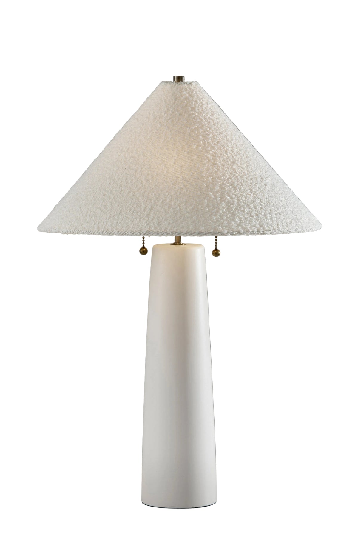 Waylon Table Lamp - White Ceramic 24.25"-Lighting-DECOROLALA