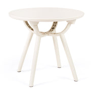 Weather-Resistant Circular Small End Table for Poolside and Balcony-1 Piece-Patio Coffee Tables-DECOROLALA