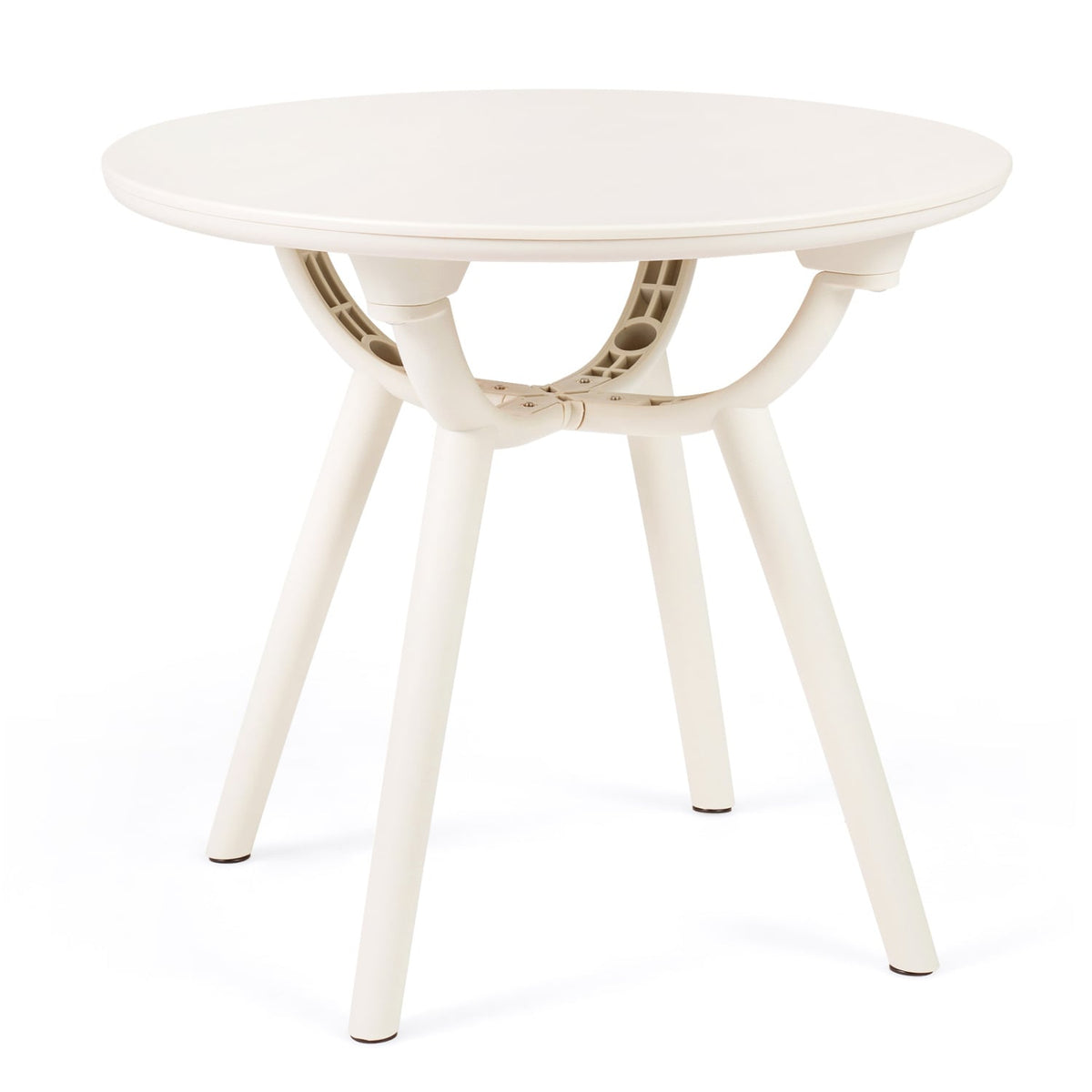 Weather-Resistant Circular Small End Table for Poolside and Balcony-1 Piece-Patio Coffee Tables-DECOROLALA