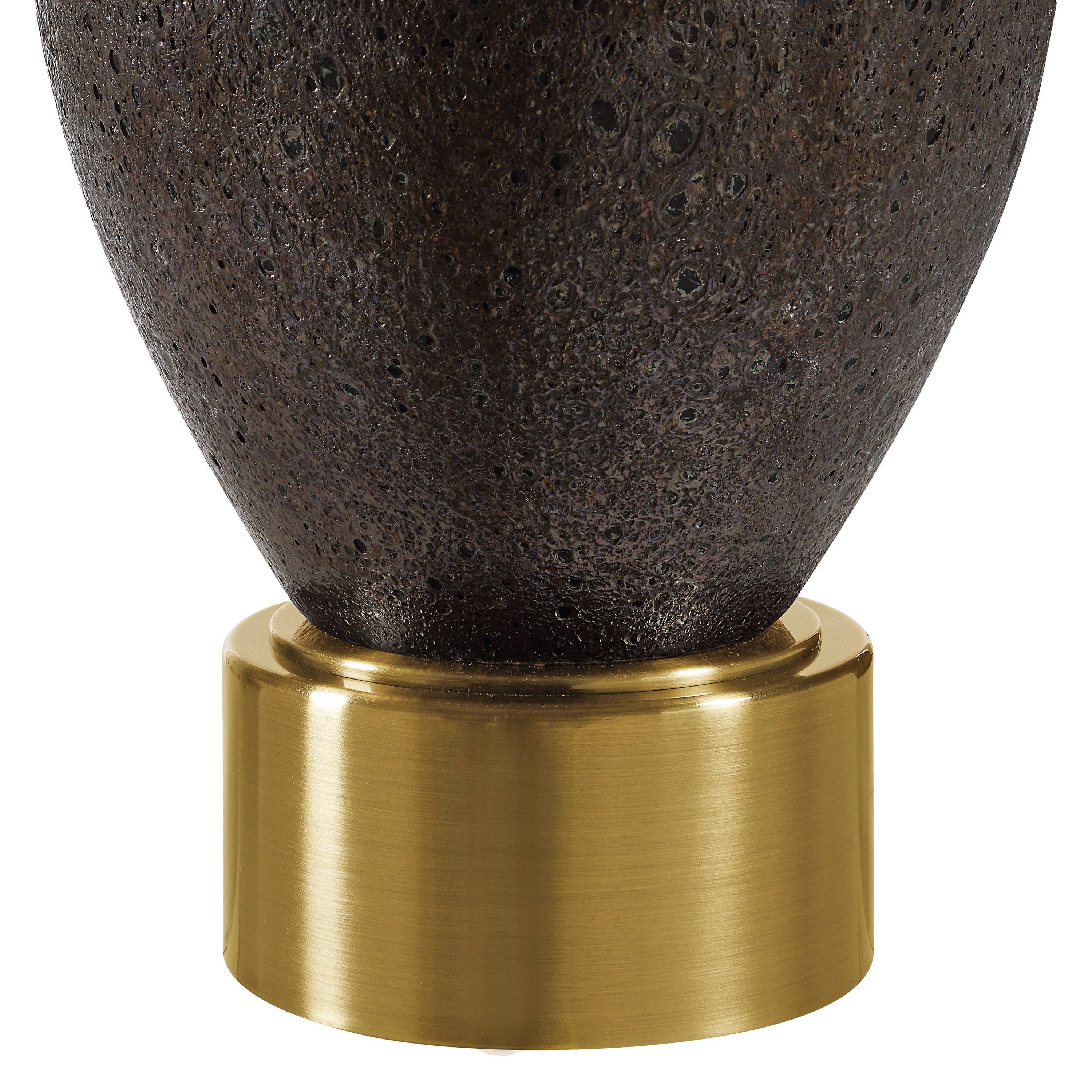 Weldon 26" Table Lamp Brown Brass-Table Lamp-DECOROLALA