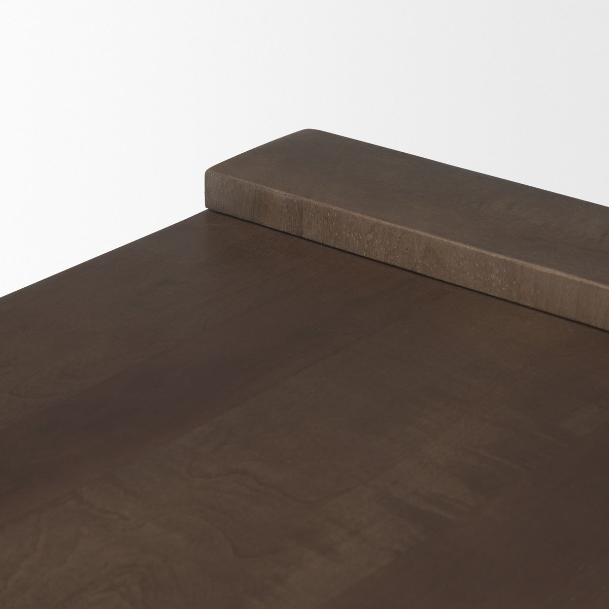 Wesson Dark Brown Wooden Rectangular Coffee Table-Coffee Tables-DECOROLALA