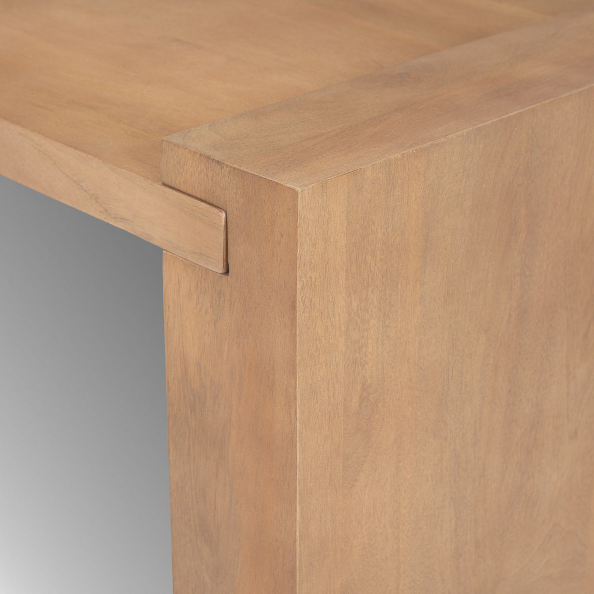 Wesson Dark Brown Wooden Rectangular Coffee Table-Coffee Tables-DECOROLALA
