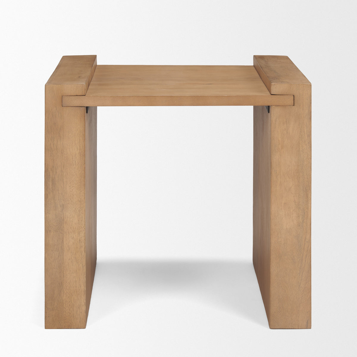 Wesson Light Brown Wood Accent Table-Accent Tables-DECOROLALA