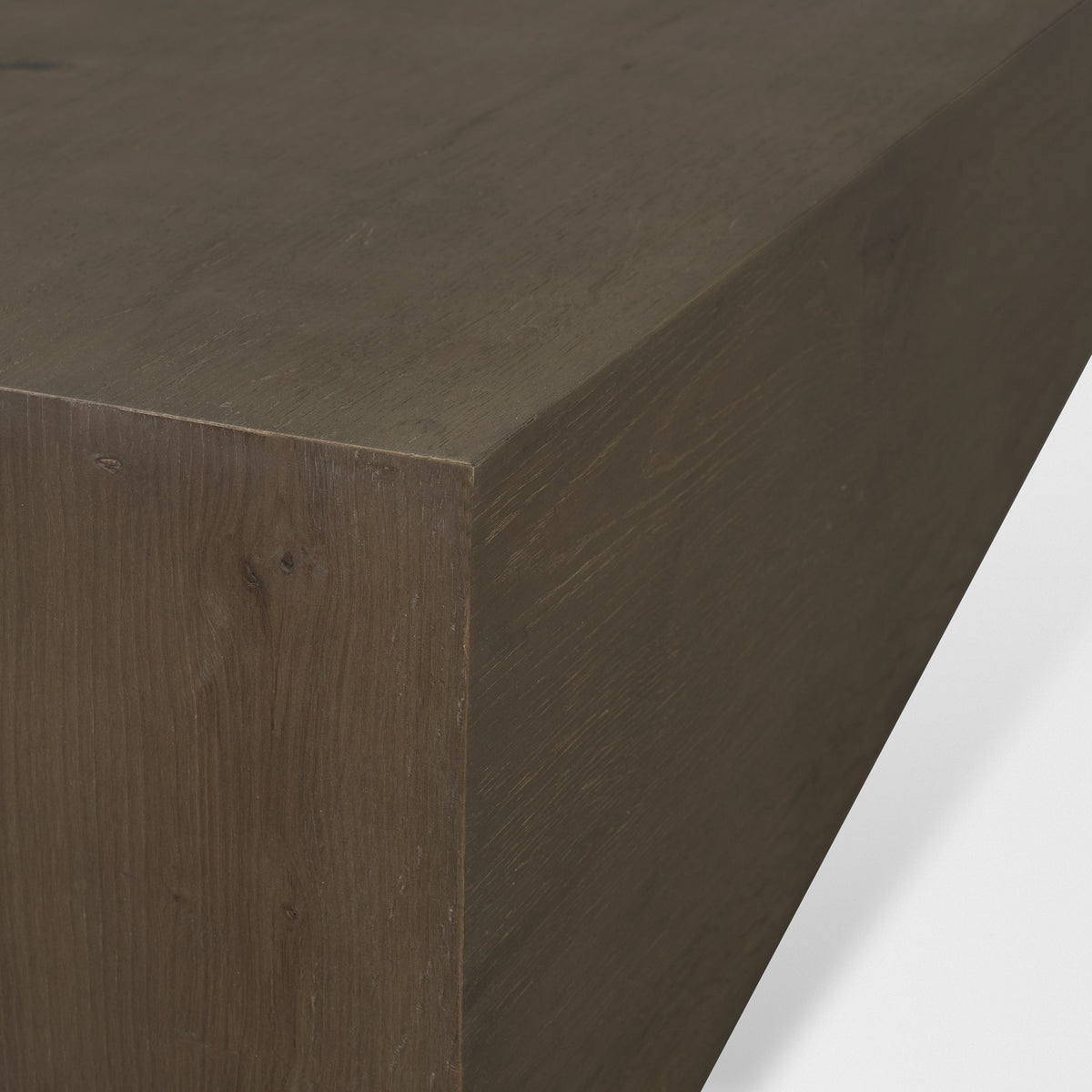 West 55L x 32W x 14H Medium Brown Wooden Angled Coffee Table-Coffee Tables-DECOROLALA