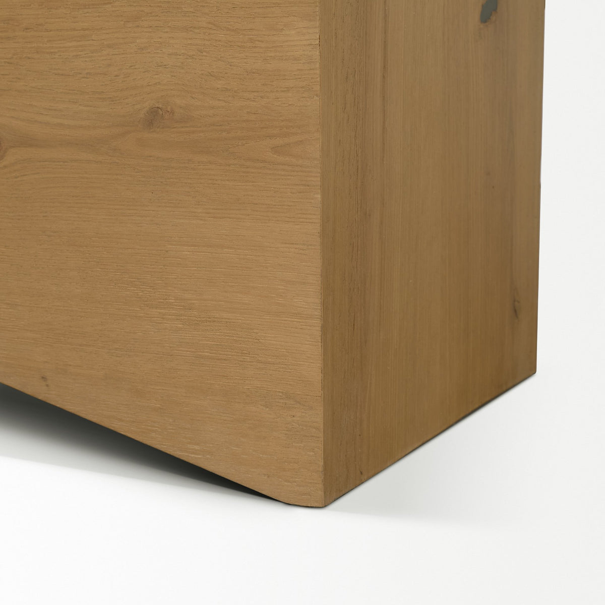 West 55L x 32W x 14H Medium Brown Wooden Angled Coffee Table-Coffee Tables-DECOROLALA