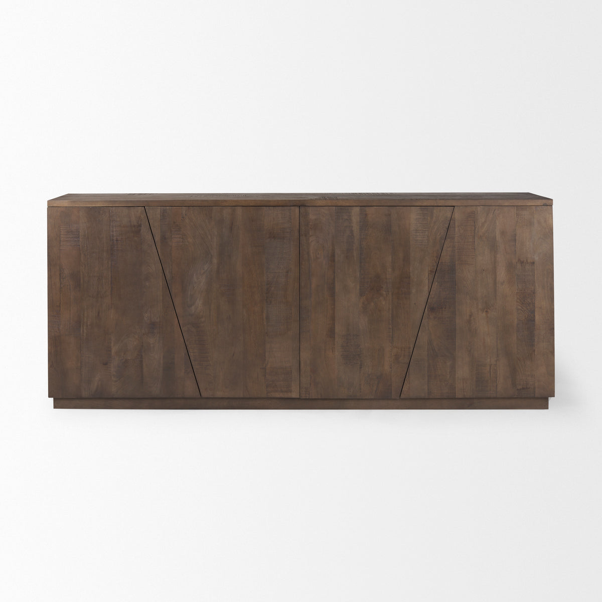 West 82.0L x 18.0W x 34.0H Wooden Angular Sideboard-Sideboards & Buffets-DECOROLALA