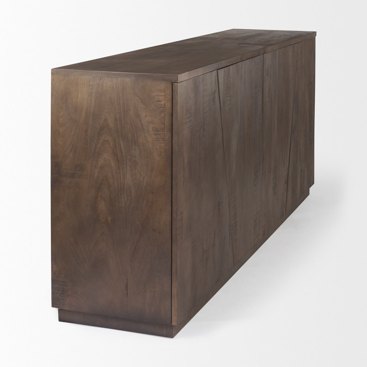 West 82.0L x 18.0W x 34.0H Wooden Angular Sideboard-Sideboards & Buffets-DECOROLALA