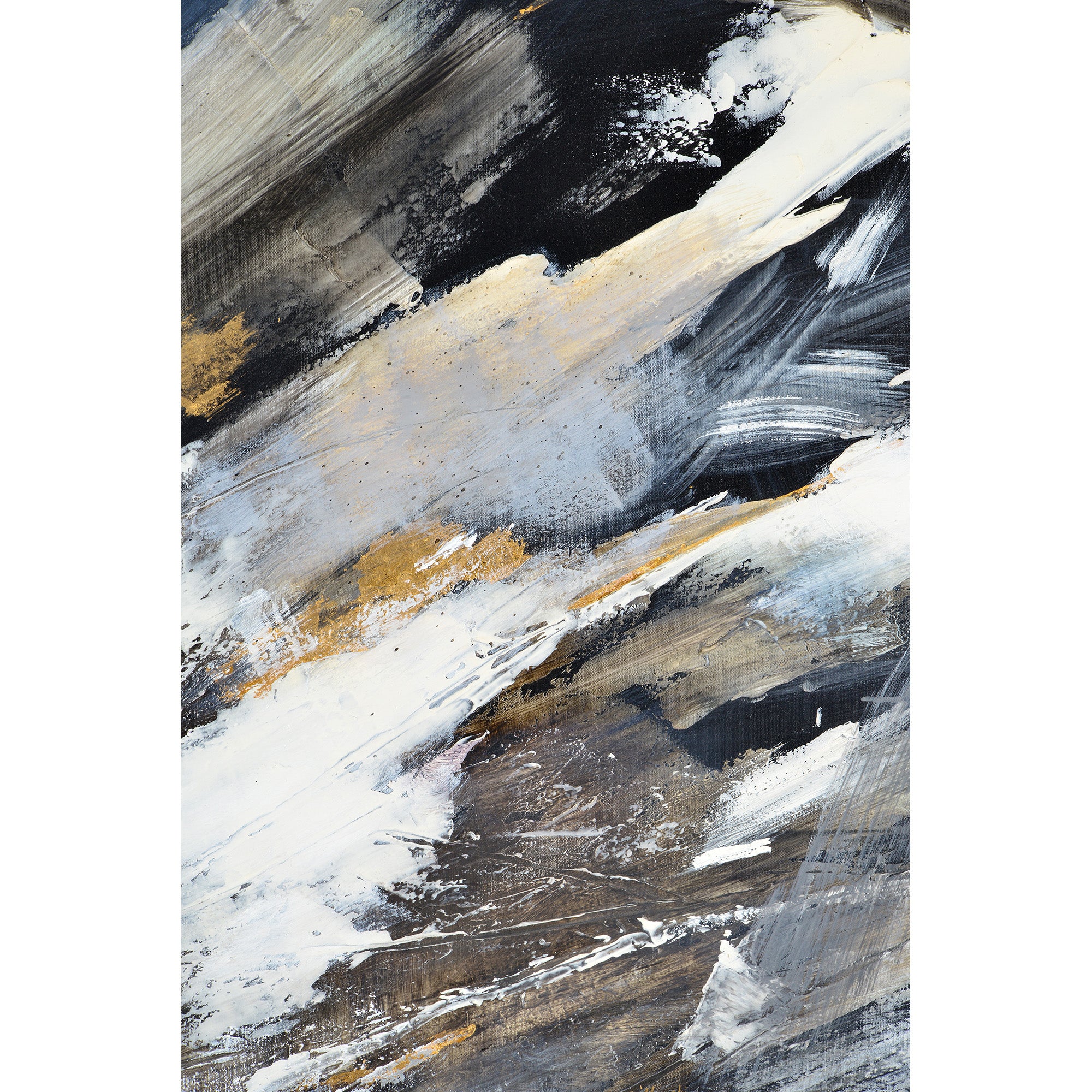 Westmount 40" Wide Canvas Art, Gold-Canvas Art-DECOROLALA