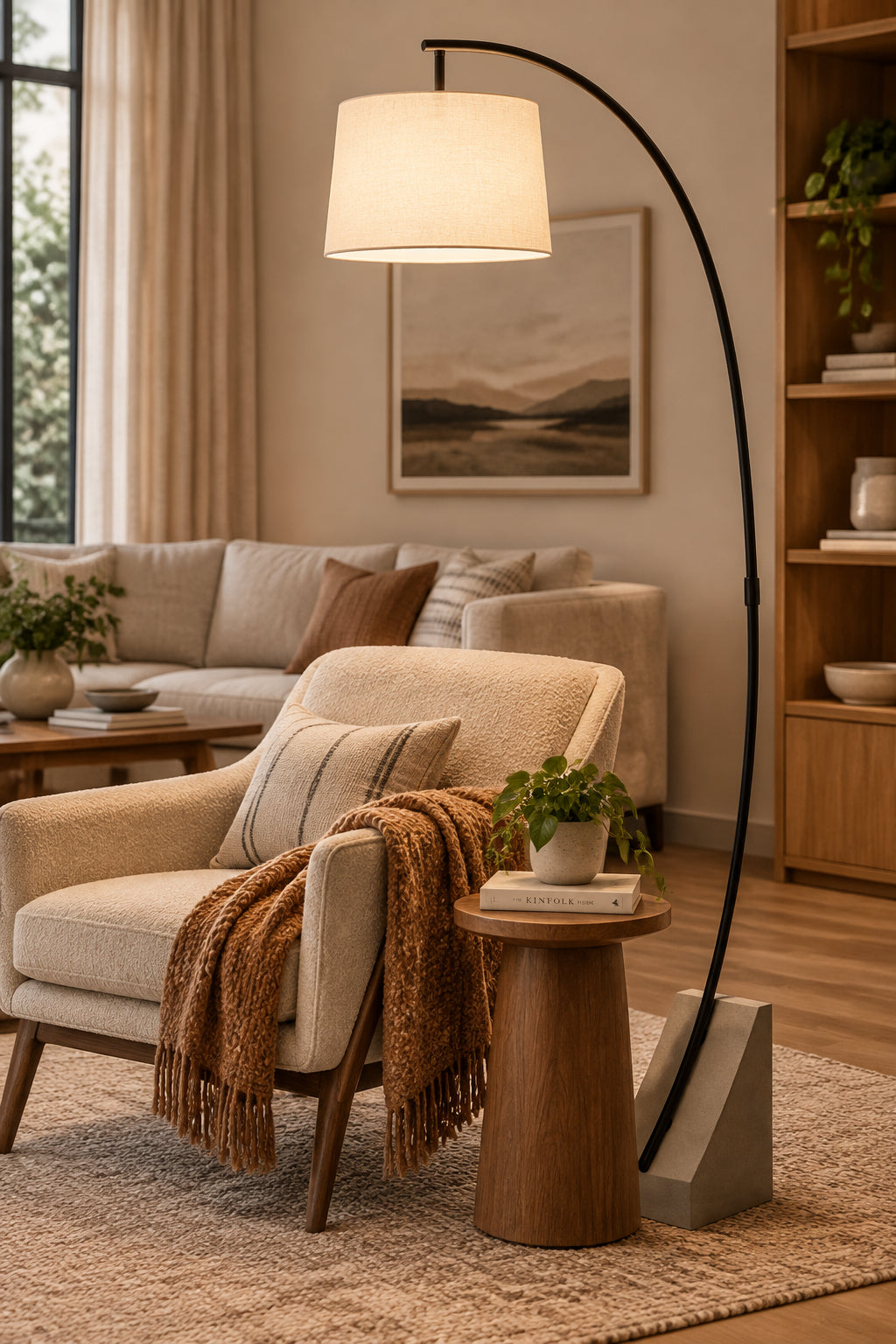 Weymouth 75.5" Floor Lamp, Matte Black-Floor Lamp-DECOROLALA
