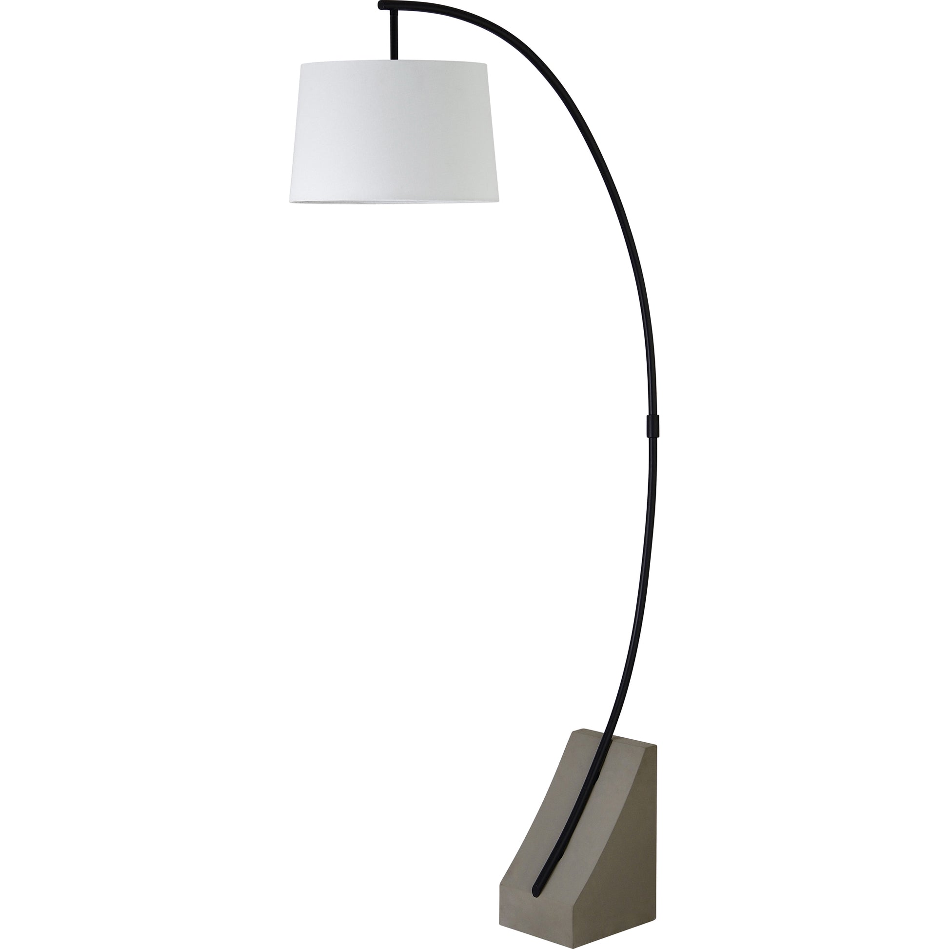 Weymouth 75.5" Length Floor Lamp, Matte Black-Floor Lamp-DECOROLALA
