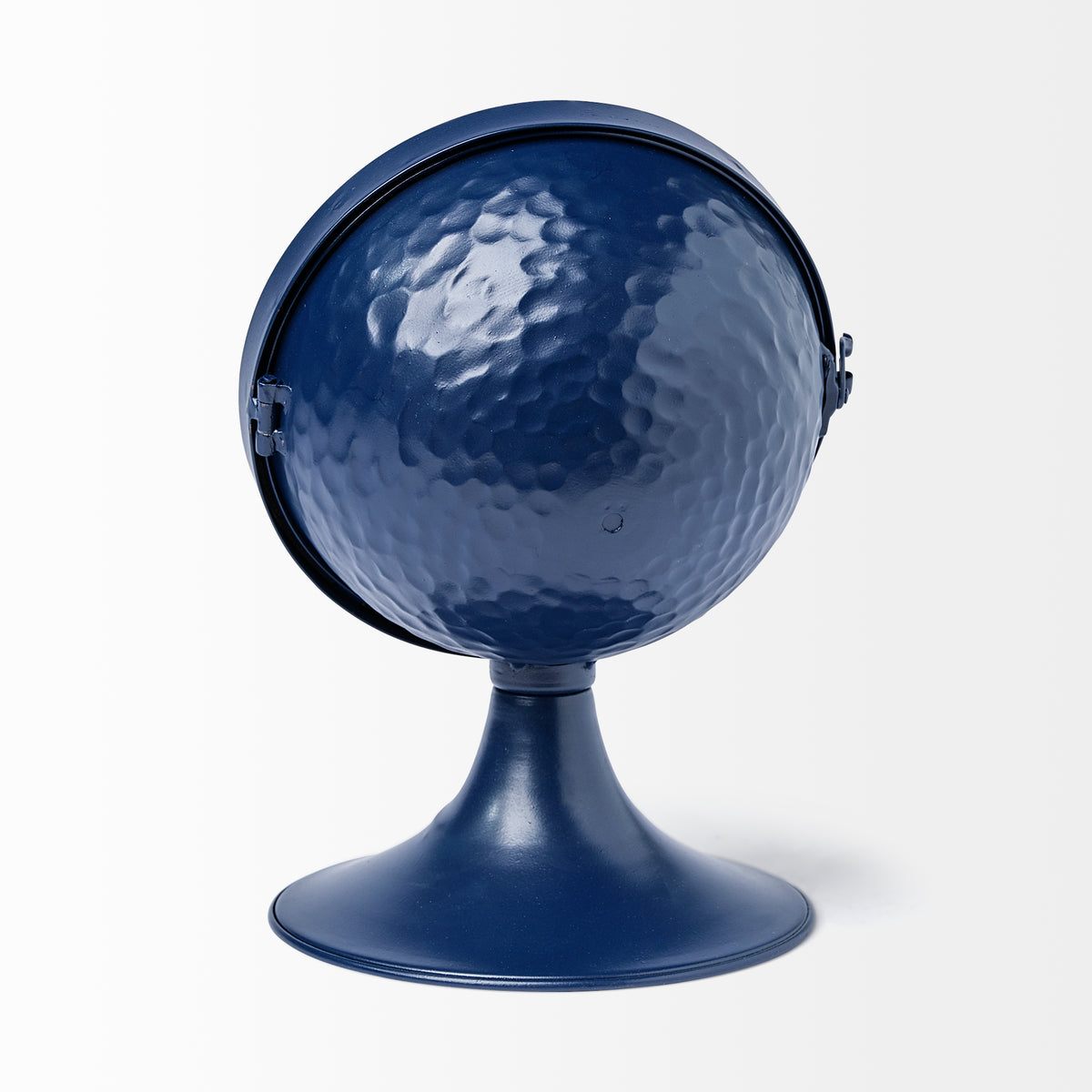 Weymouth Blue Metal Glass Dome Table Clock-Table Clocks-DECOROLALA