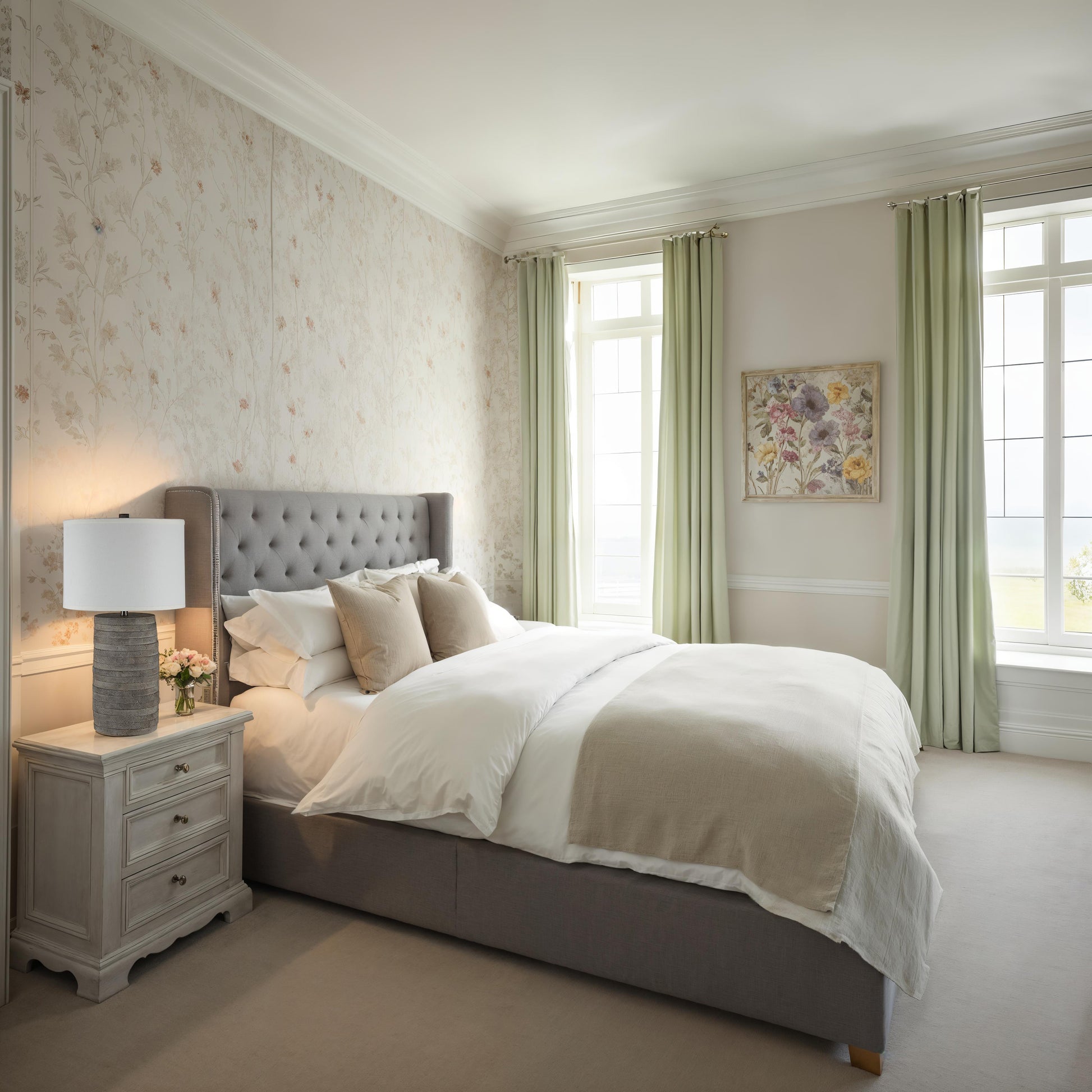 Whalen 28.0" Height Table Lamps, Warm Charcoal Grey-Table Lamp-DECOROLALA