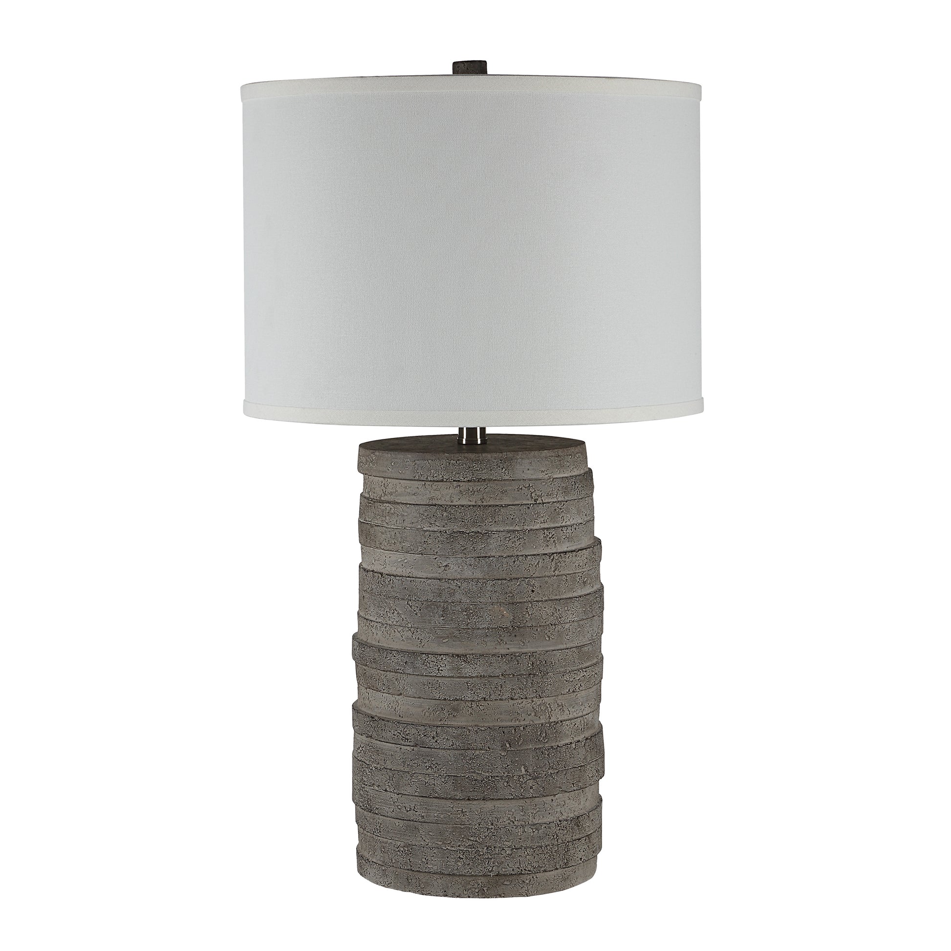 Whalen 28.0" Height Table Lamps, Warm Charcoal Grey-Table Lamp-DECOROLALA