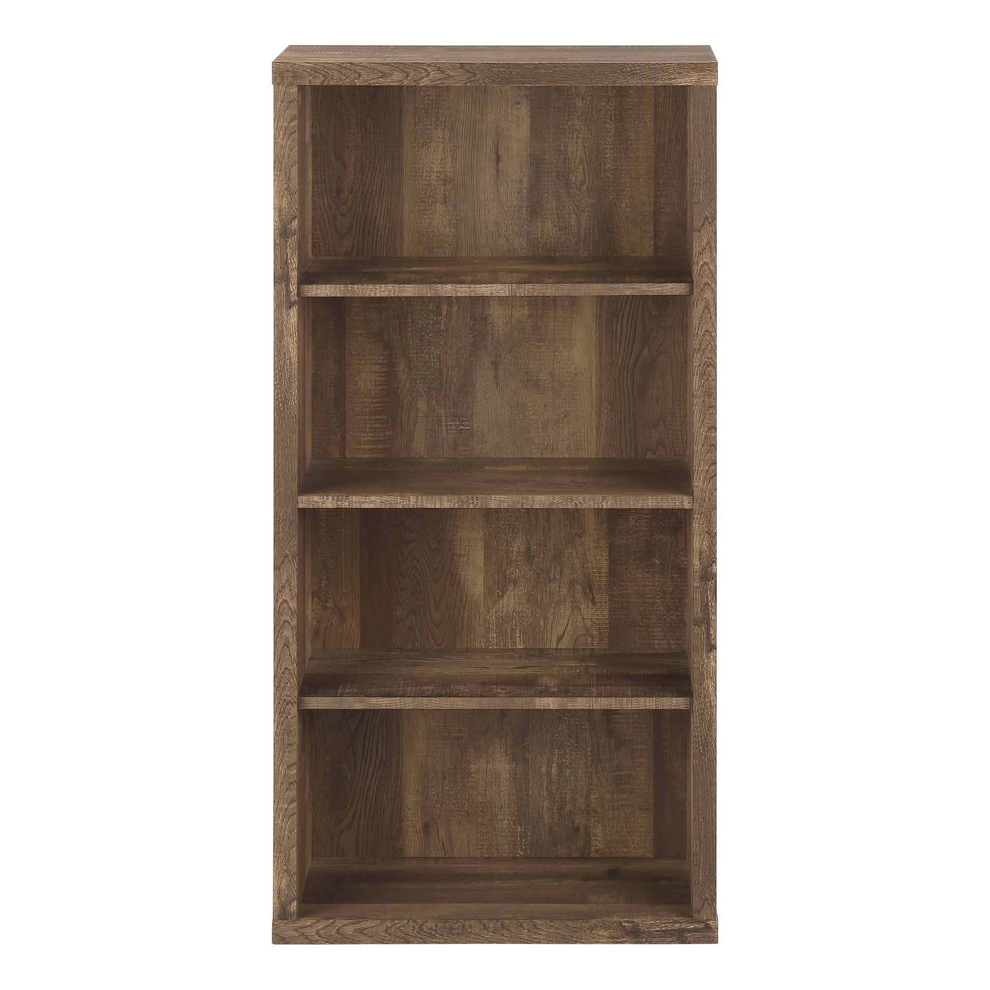 White 48"H Bookcase With 4 Adjustable Shelves-Computer Desk-DECOROLALA