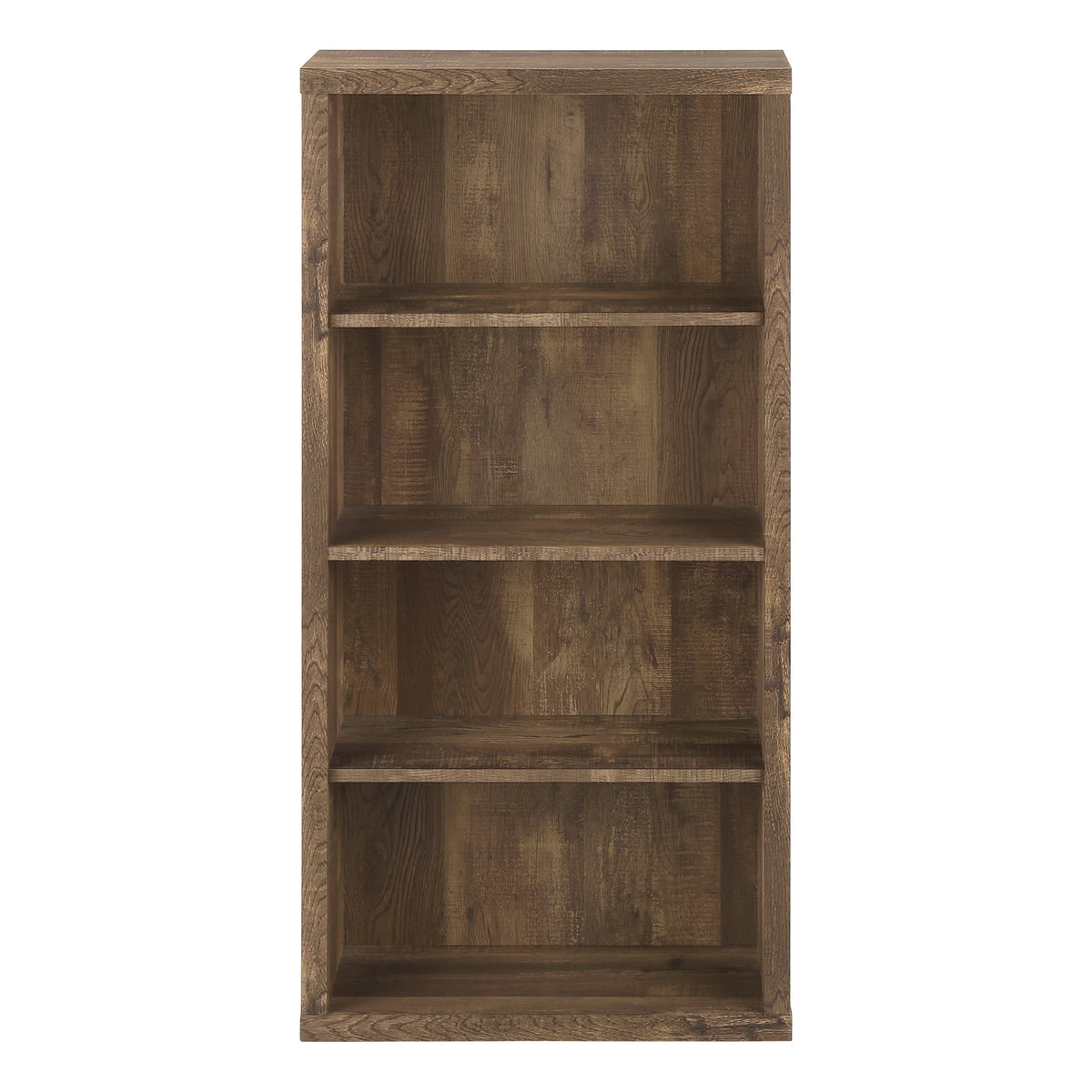 White 48"H Bookcase With 4 Adjustable Shelves-Computer Desks-DECOROLALA