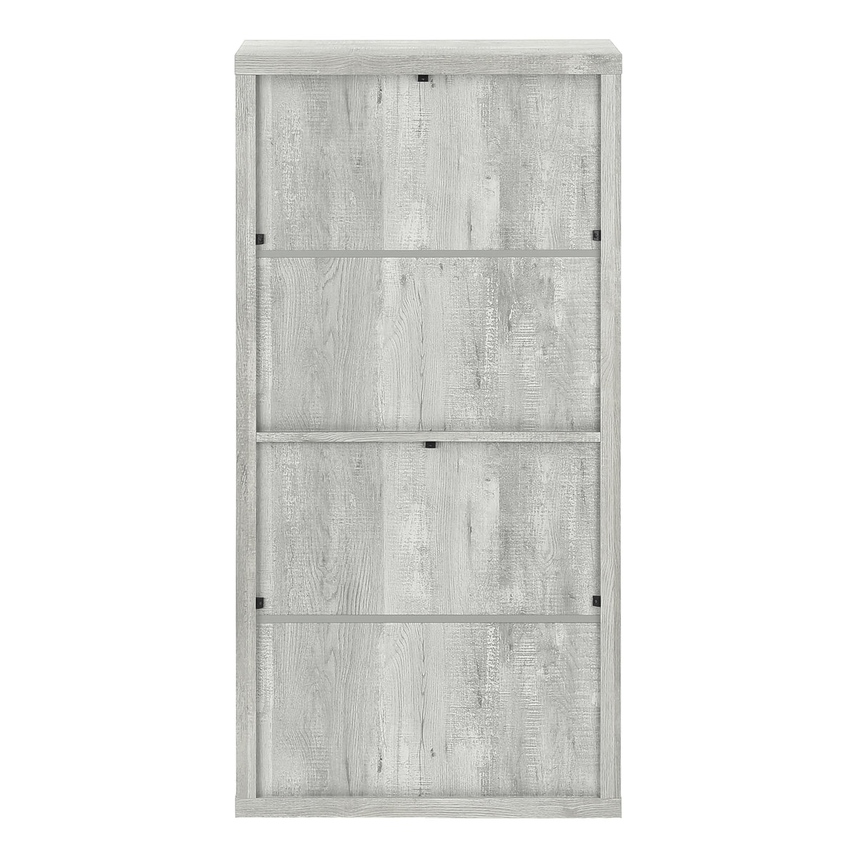White 48"H Bookcase With 4 Adjustable Shelves-Computer Desks-DECOROLALA