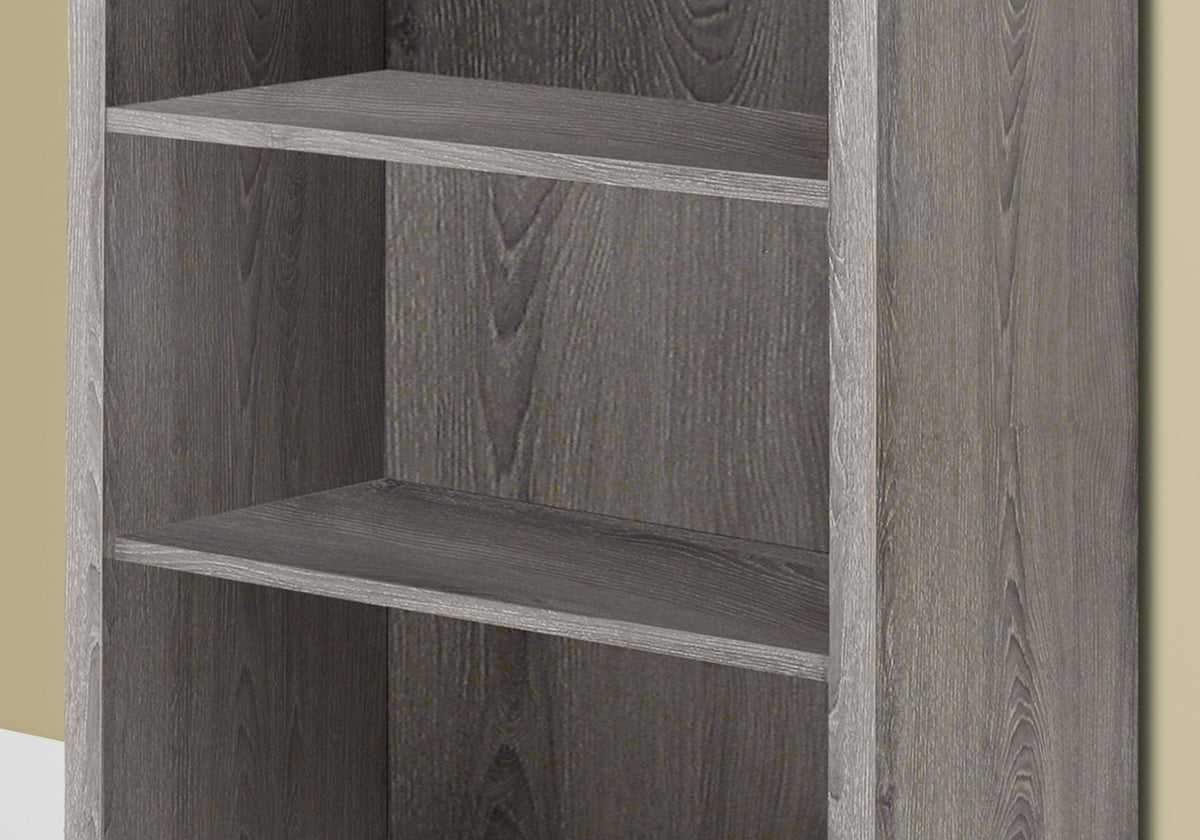 White 48"H Bookcase With 4 Adjustable Shelves-Computer Desks-DECOROLALA
