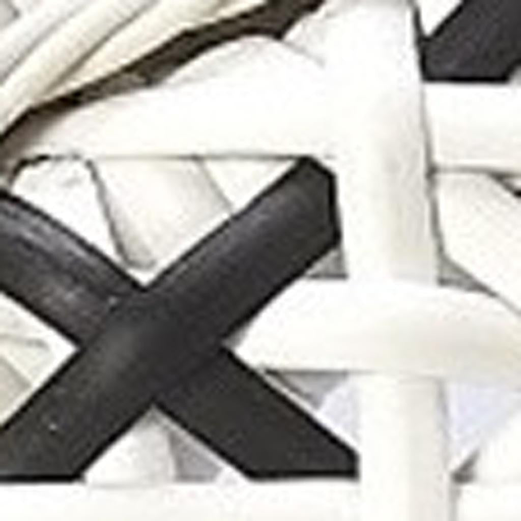 White And Brown Faux Rattan Dining Chair-Outdoor Chairs-DECOROLALA