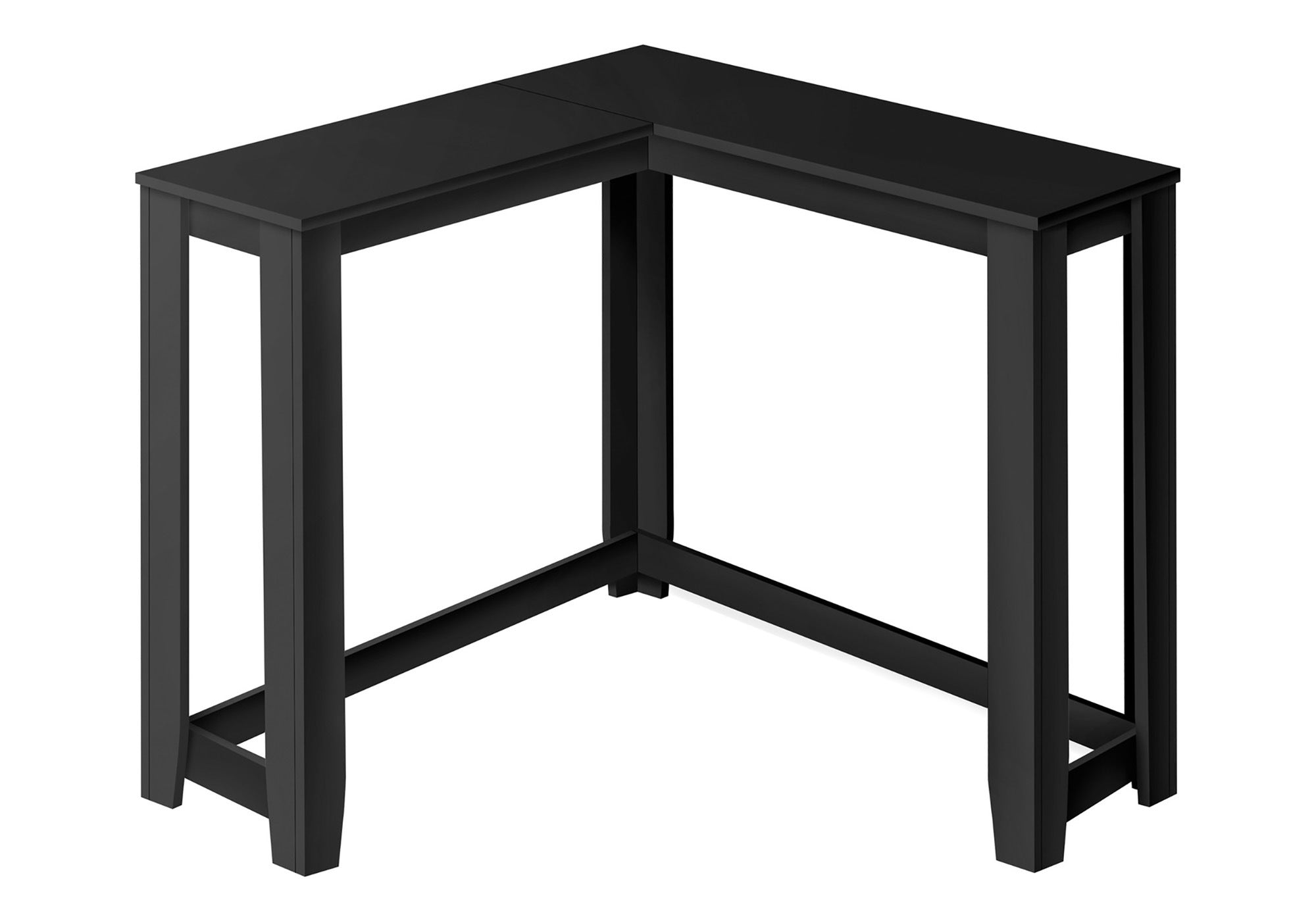 White Corner Console Table 36"-Accent Table-DECOROLALA