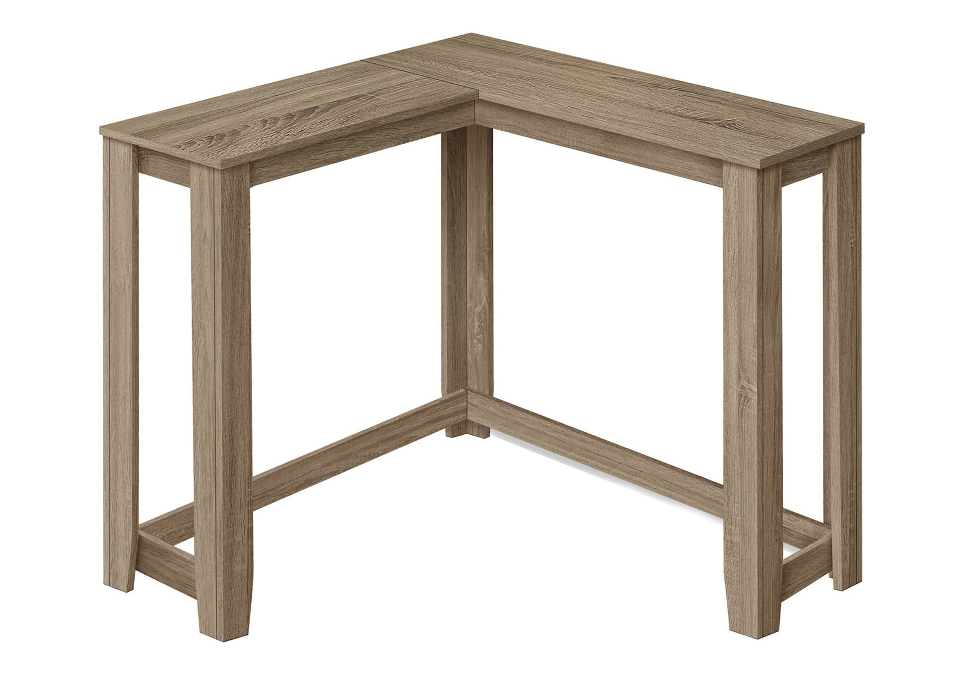 White Corner Console Table 36"-Accent Table-DECOROLALA