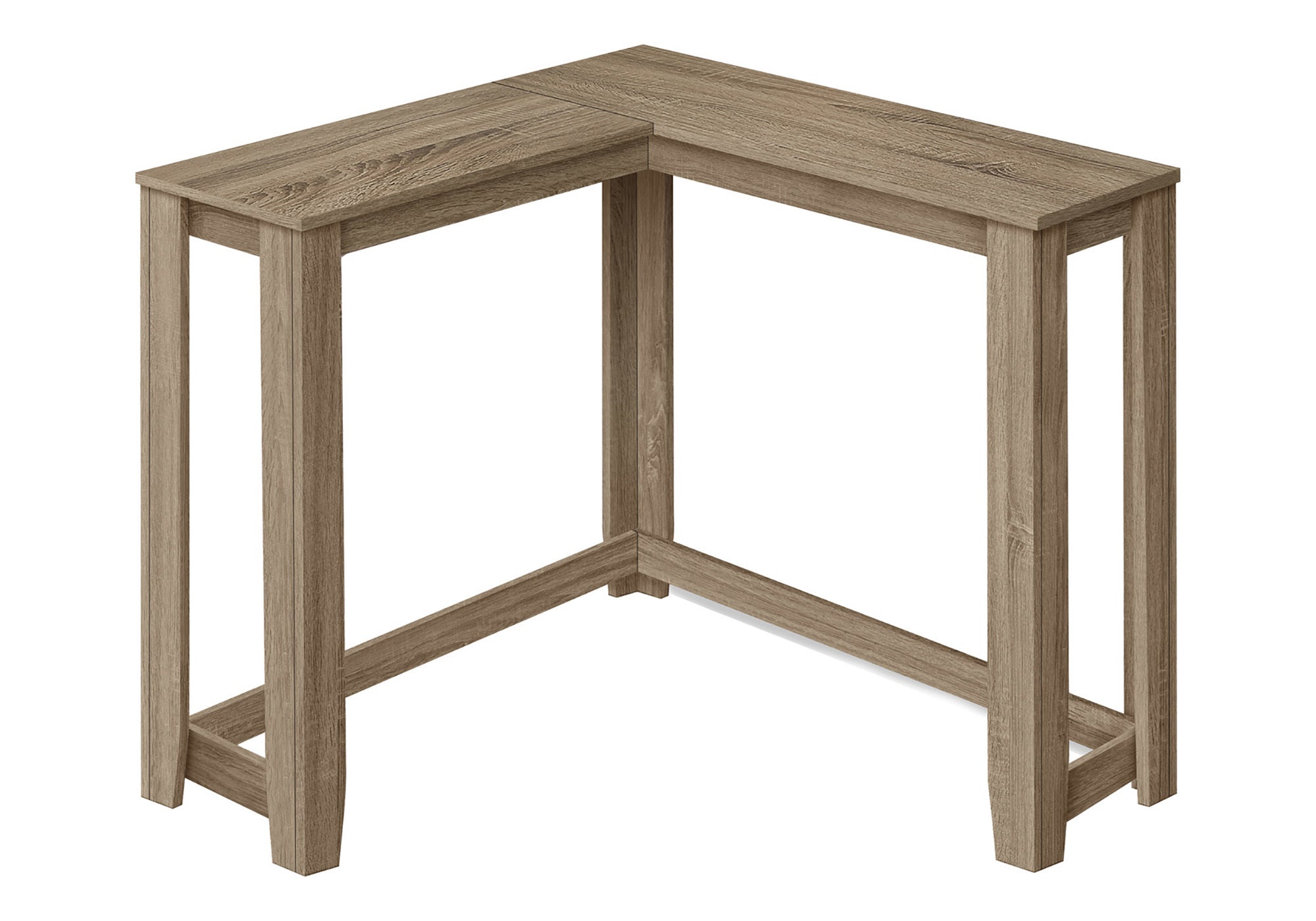 White Corner Console Table 36"-Accent Table-DECOROLALA