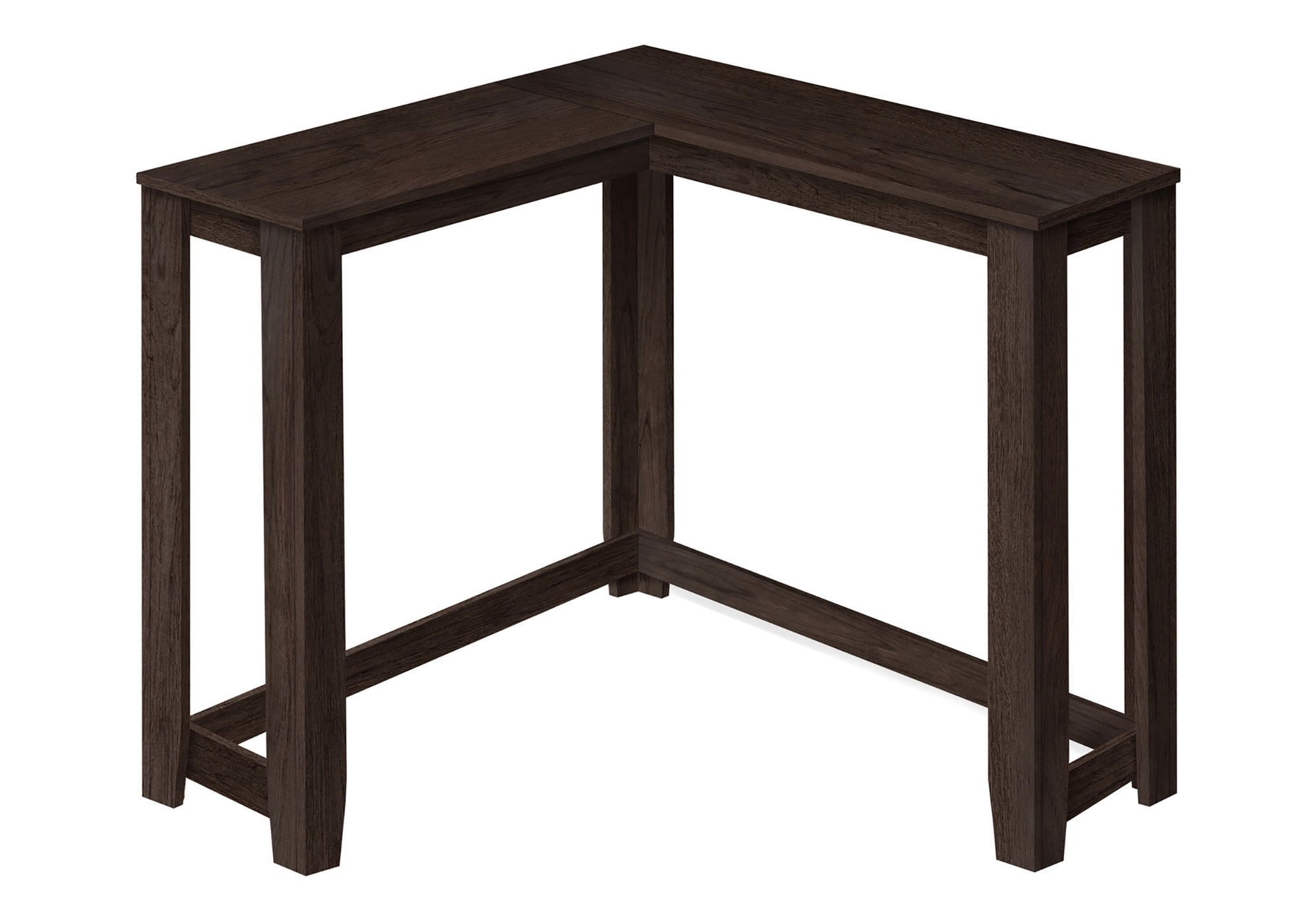White Corner Console Table 36"-Accent Table-DECOROLALA