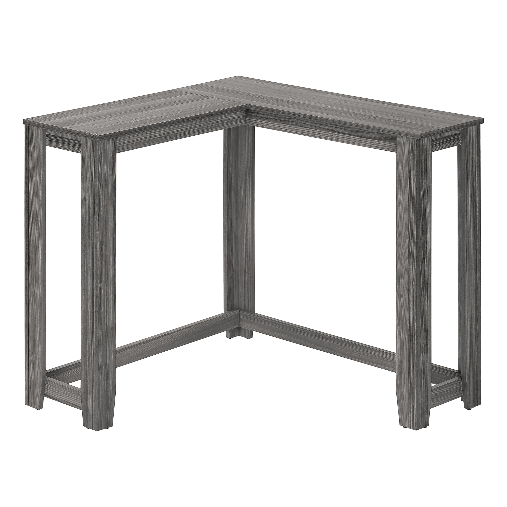 White Corner Console Table 36"-Accent Table-DECOROLALA