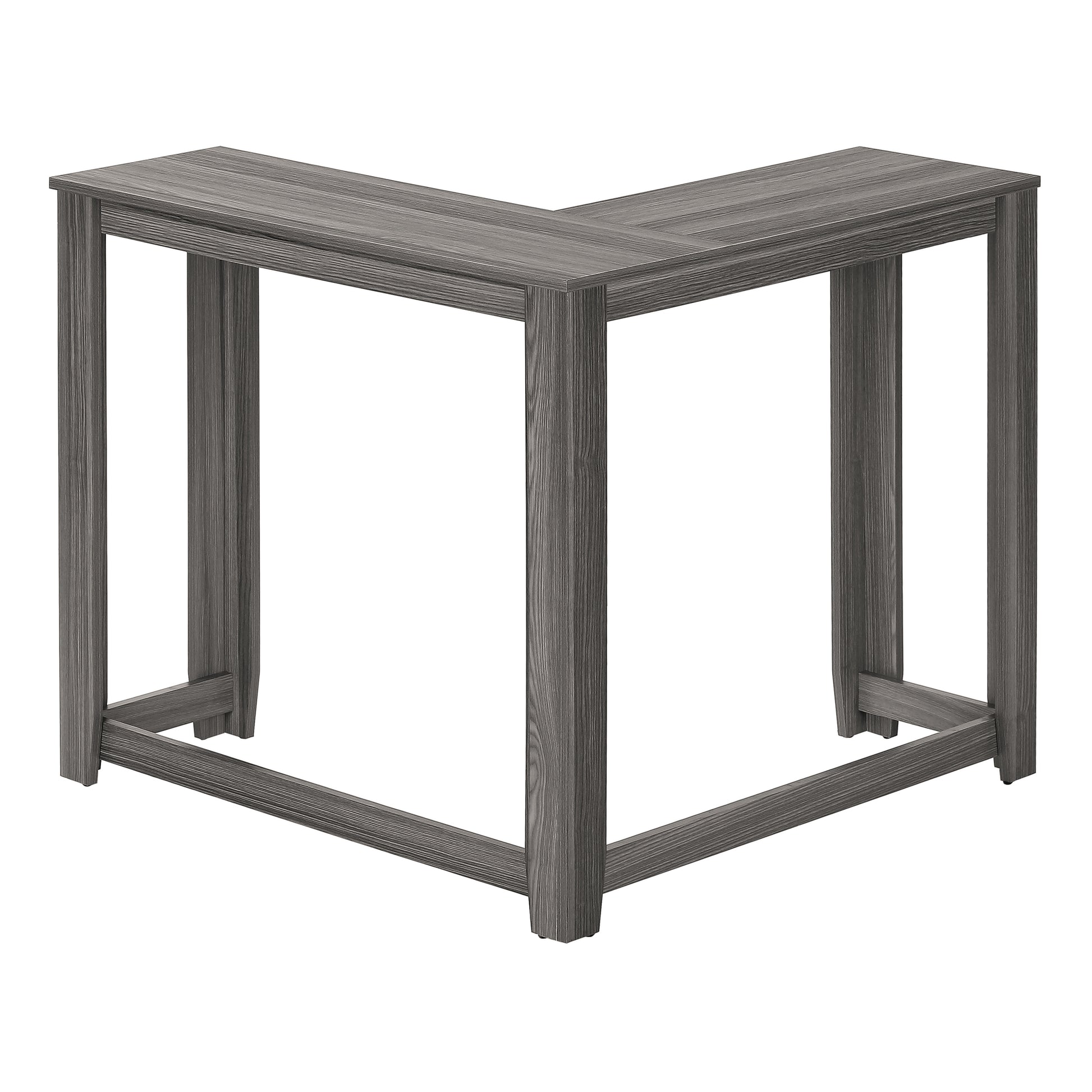 White Corner Console Table 36"-Accent Table-DECOROLALA