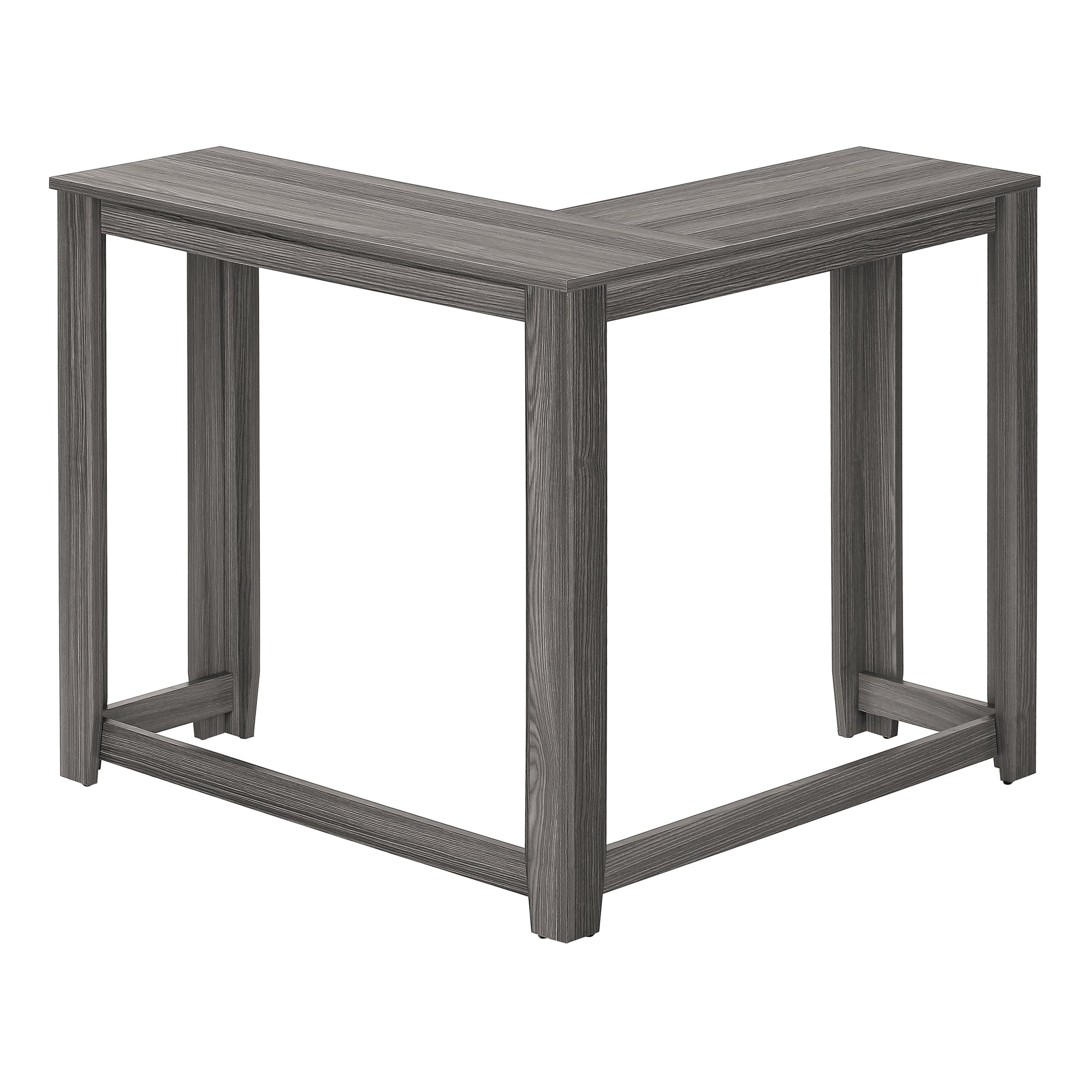 White Corner Console Table 36"-Accent Table-DECOROLALA