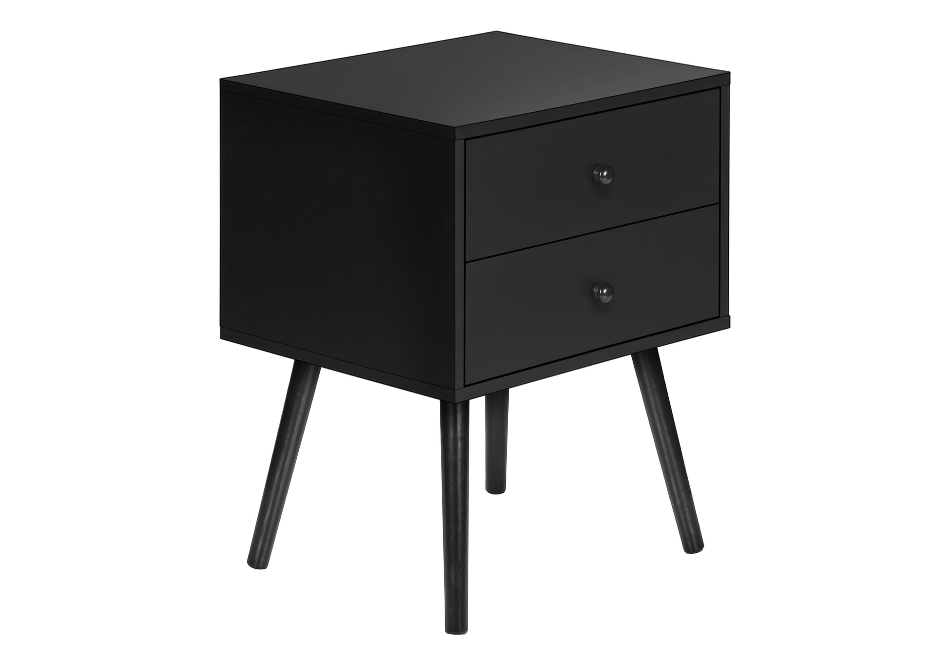 White End Table with 2 Drawers 24"H-Accent Table-DECOROLALA